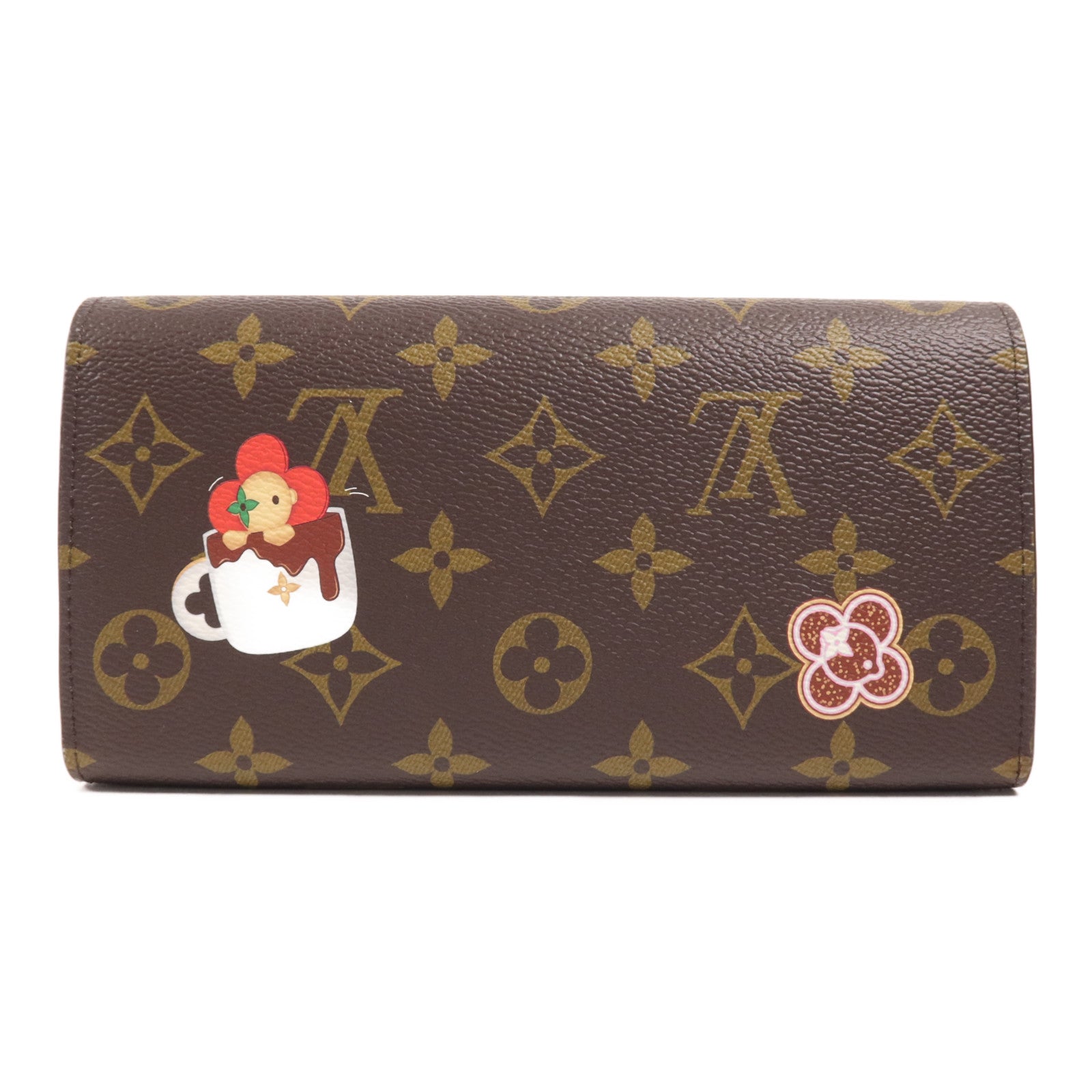 LOUIS VUITTON Monogram Sarah Wallet金扣長錢包