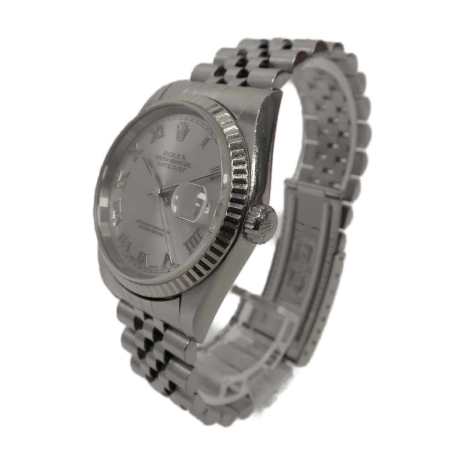 ROLEX Datejust 36mm不鏽鋼自動機芯手錶銀色