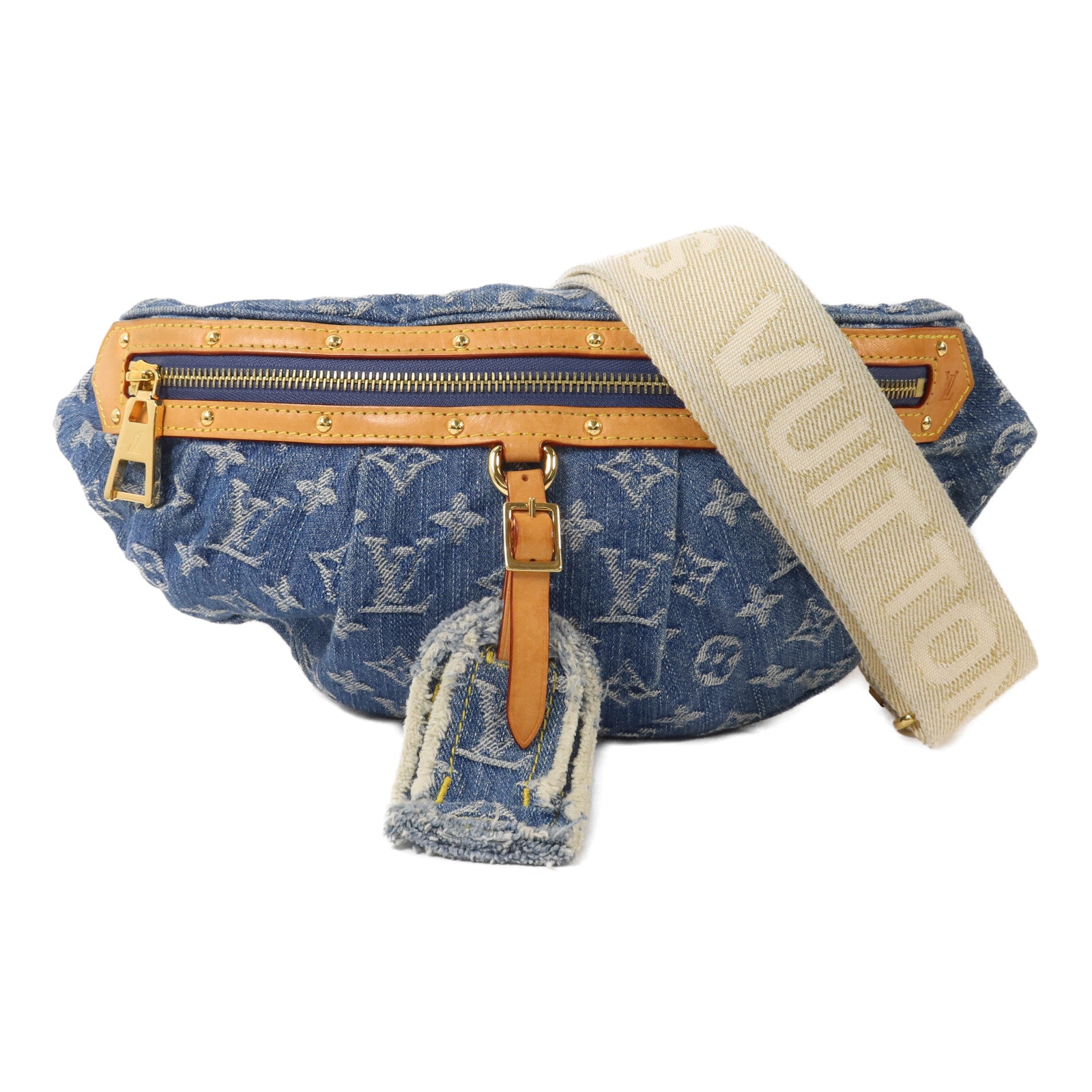 LOUIS VUITTON Monogram Denim Bum Bag腰包