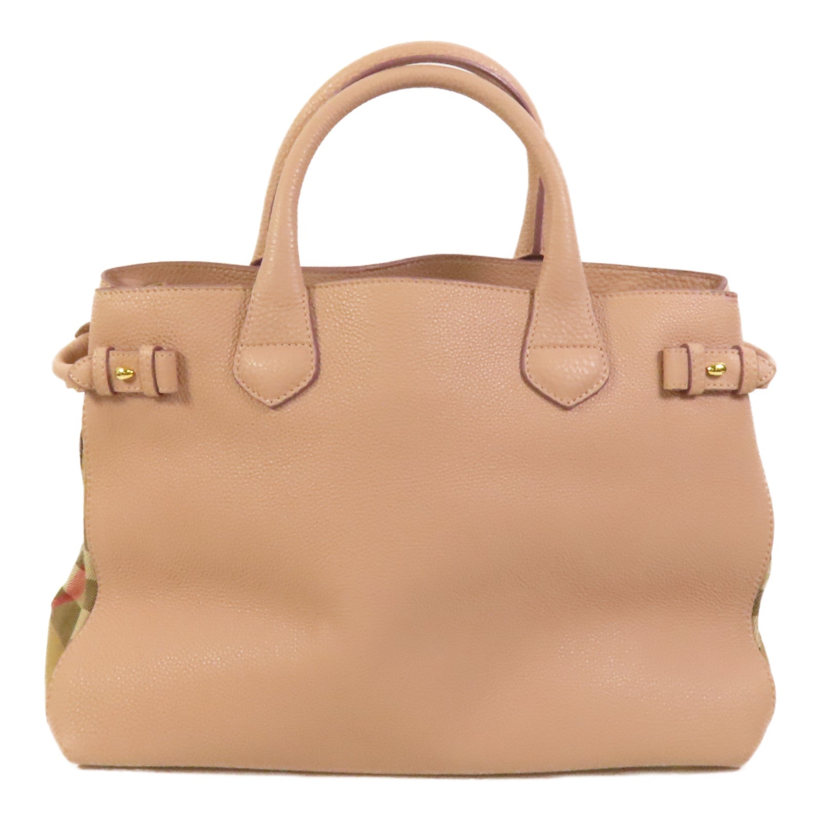 BURBERRY 牛皮皮革2 Way Shoulder金扣手挽肩背兩用袋