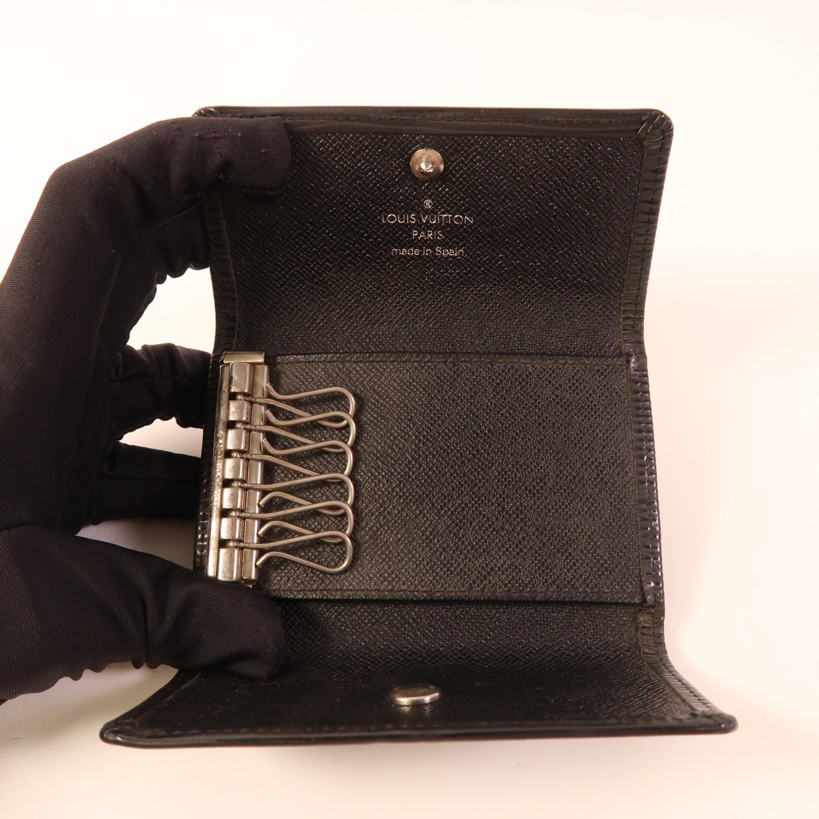 LOUIS VUITTON Epi Key Case銀扣鎖匙包