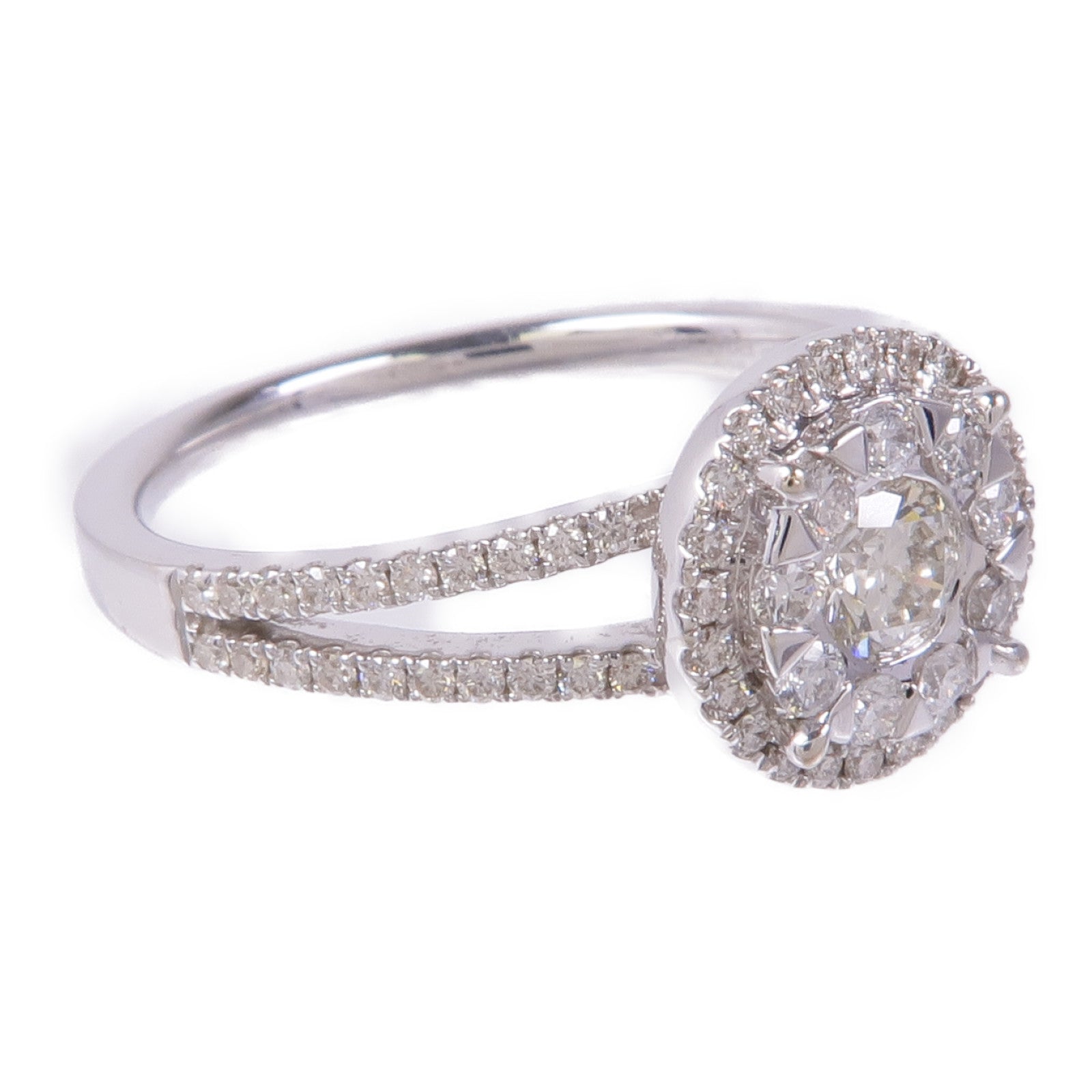JEWELRY 18K白Diamond Ring鑽石戒指US#8.5