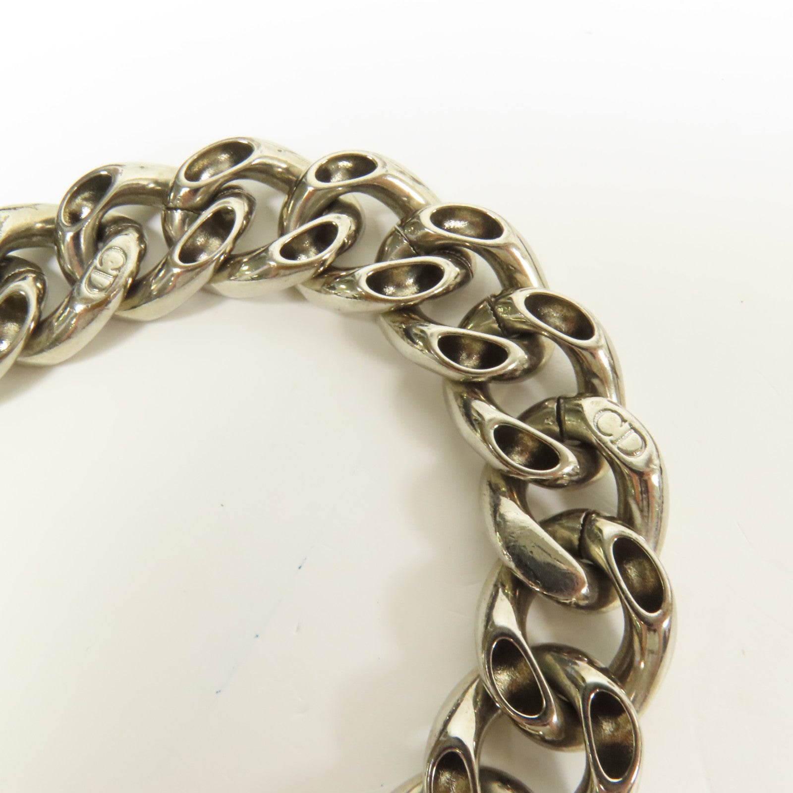 Dior 牛皮皮革Diorama銀扣鏈帶肩背袋