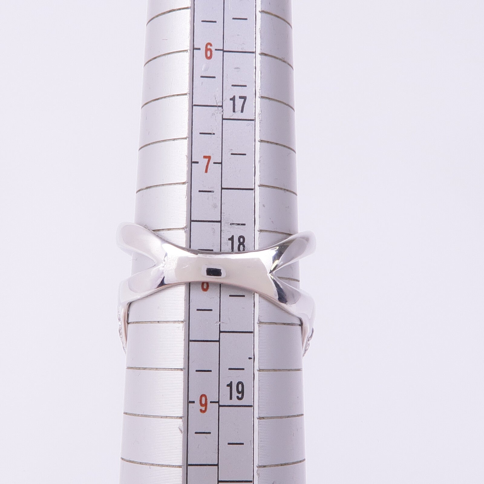 JEWELRY 18K白金Pink Sapphire Diamond Ring粉紅藍寶石/鑽石戒指US#8