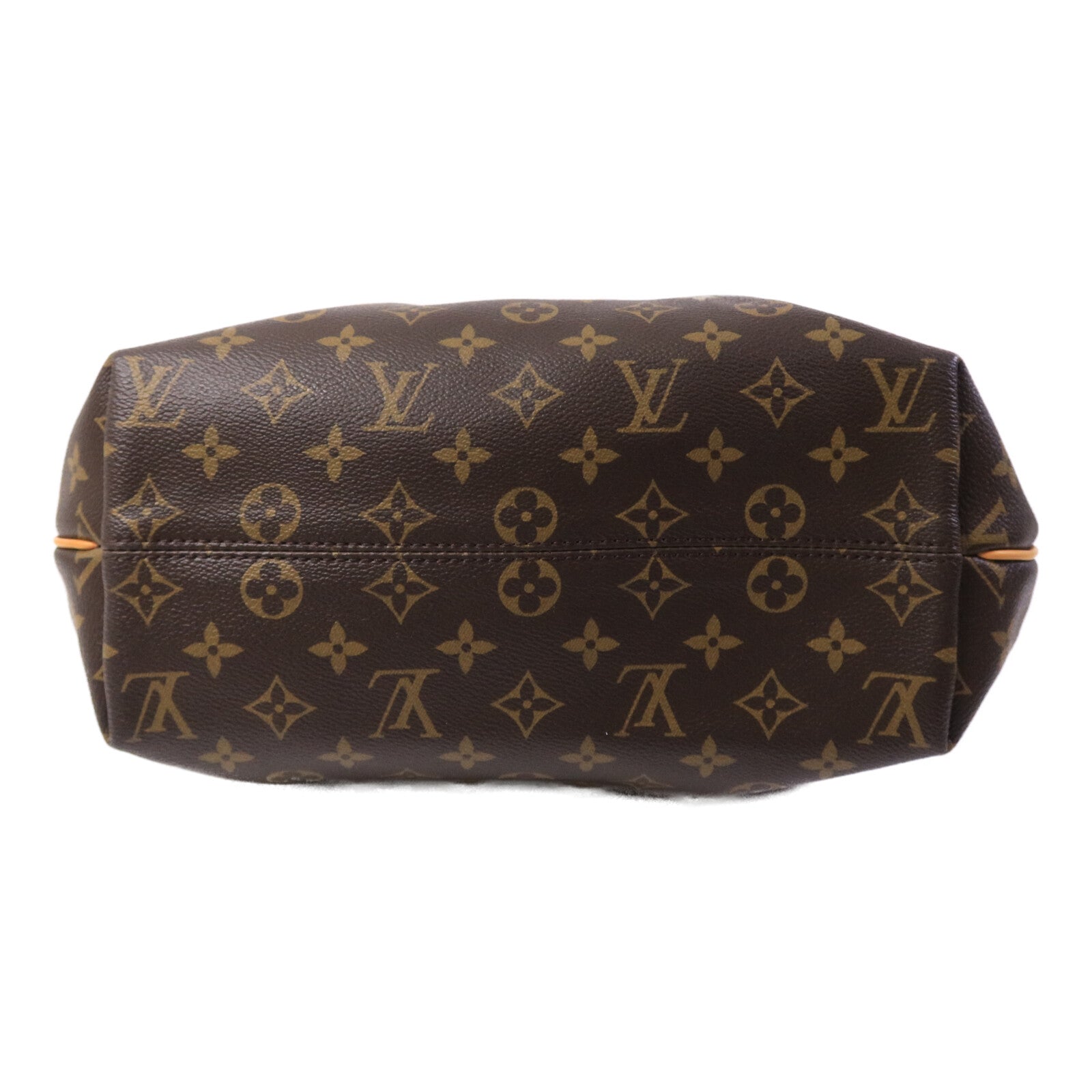 LOUIS VUITTON Monogram Turenne MM金扣手挽肩背兩用袋棕色