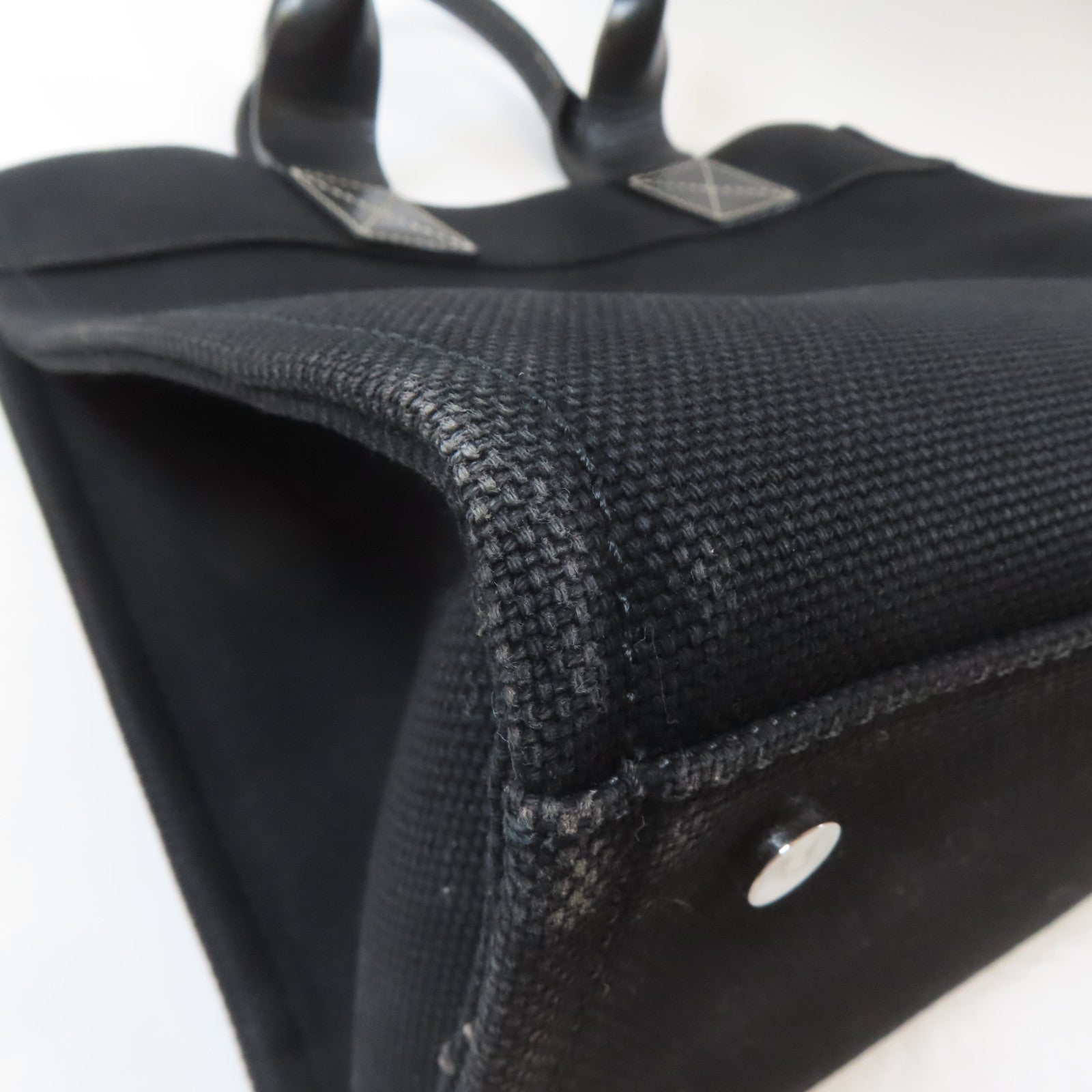 BURBERRY BLUE LABEL 帆布Tote Bag銀扣手挽袋黑色