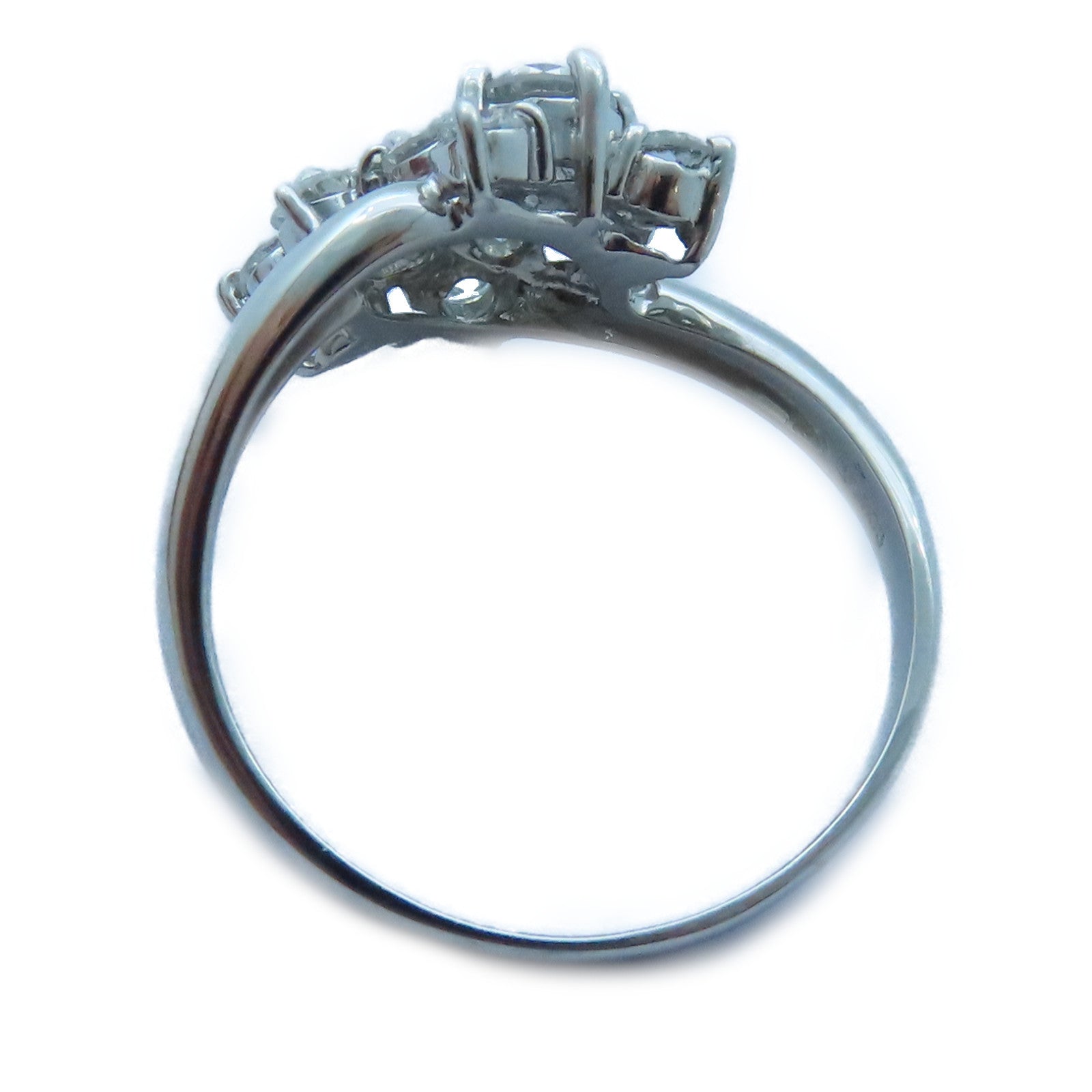 JEWELRY PT900白金Diamond Ring 1.00ct鑽石戒指US#7.25