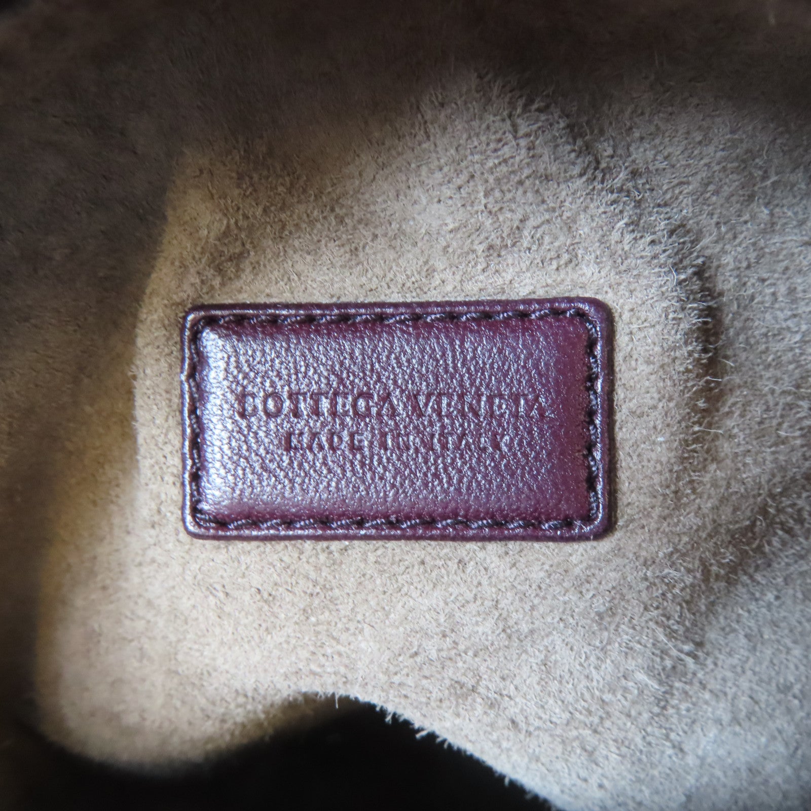 BOTTEGA VENETA 織紋牛皮皮革Shoulder Bag銀扣手挽袋啡色