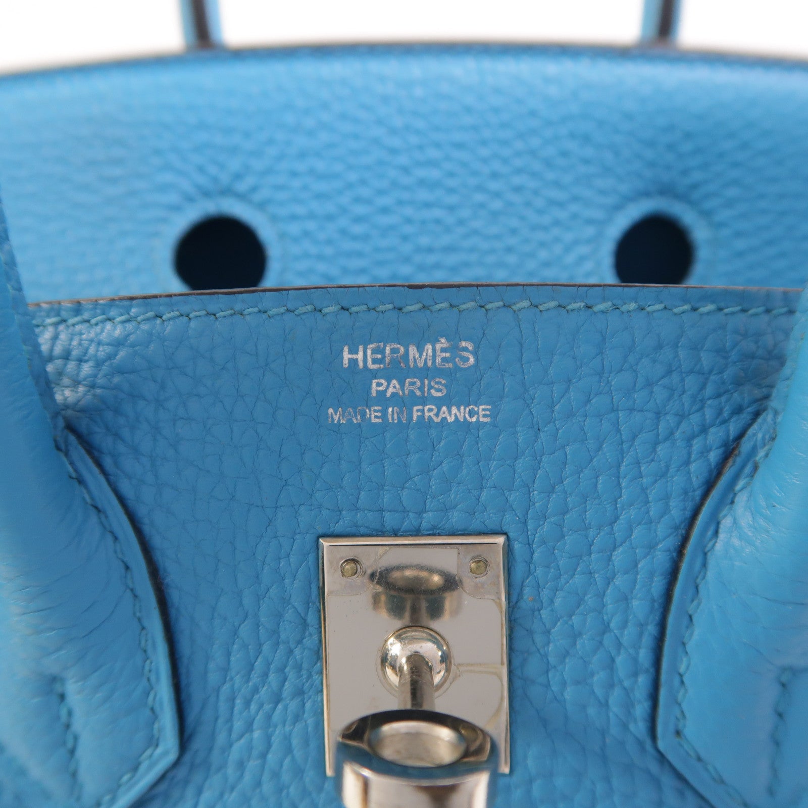 HERMES Togo皮革Birkin 25手挽袋Turquoise