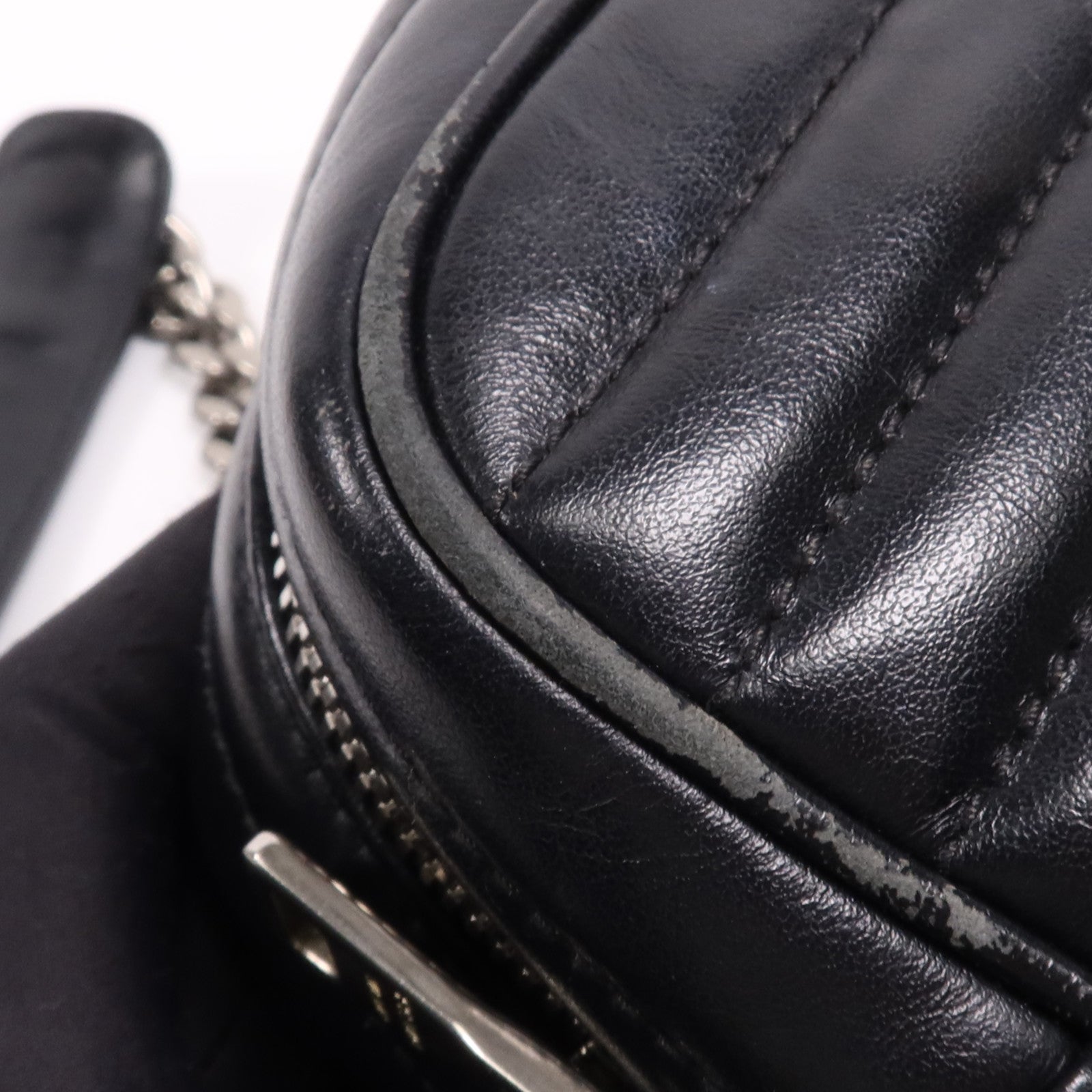 PRADA 牛皮皮革Shoulder Bag銀扣肩背袋