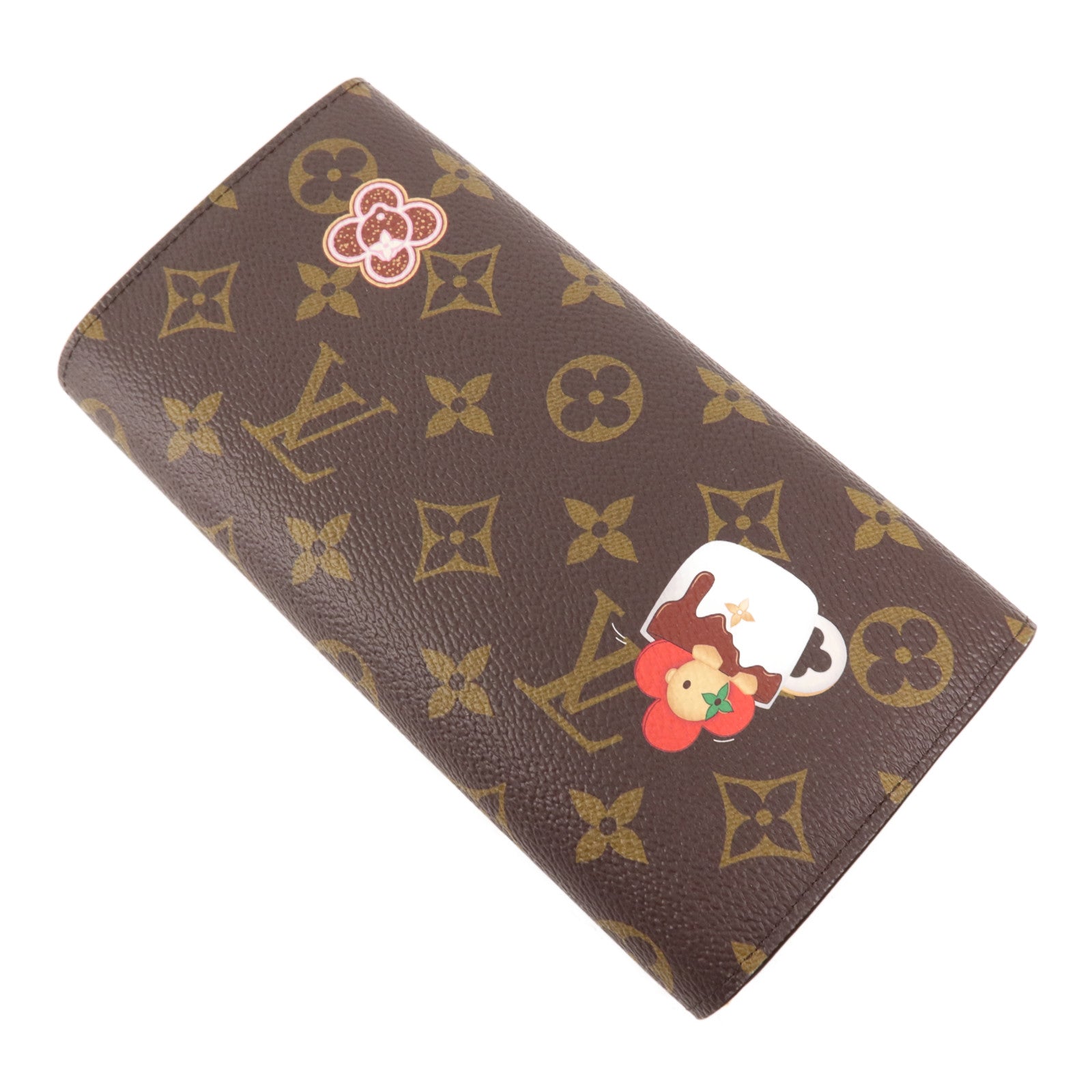 LOUIS VUITTON Monogram Sarah Wallet金扣長錢包
