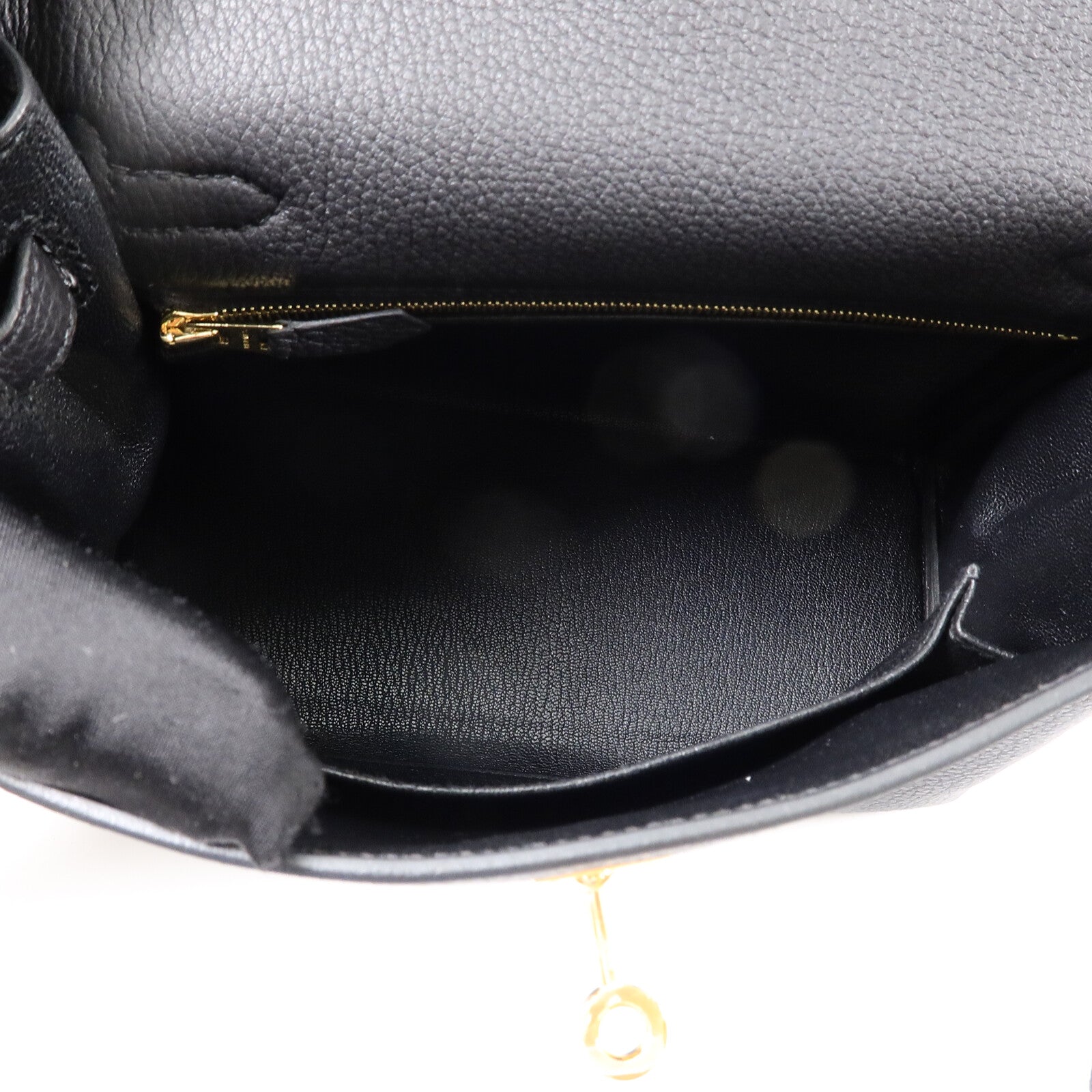 HERMES 【激減優惠】Togo皮革Kelly 25手挽肩背兩用袋Noir