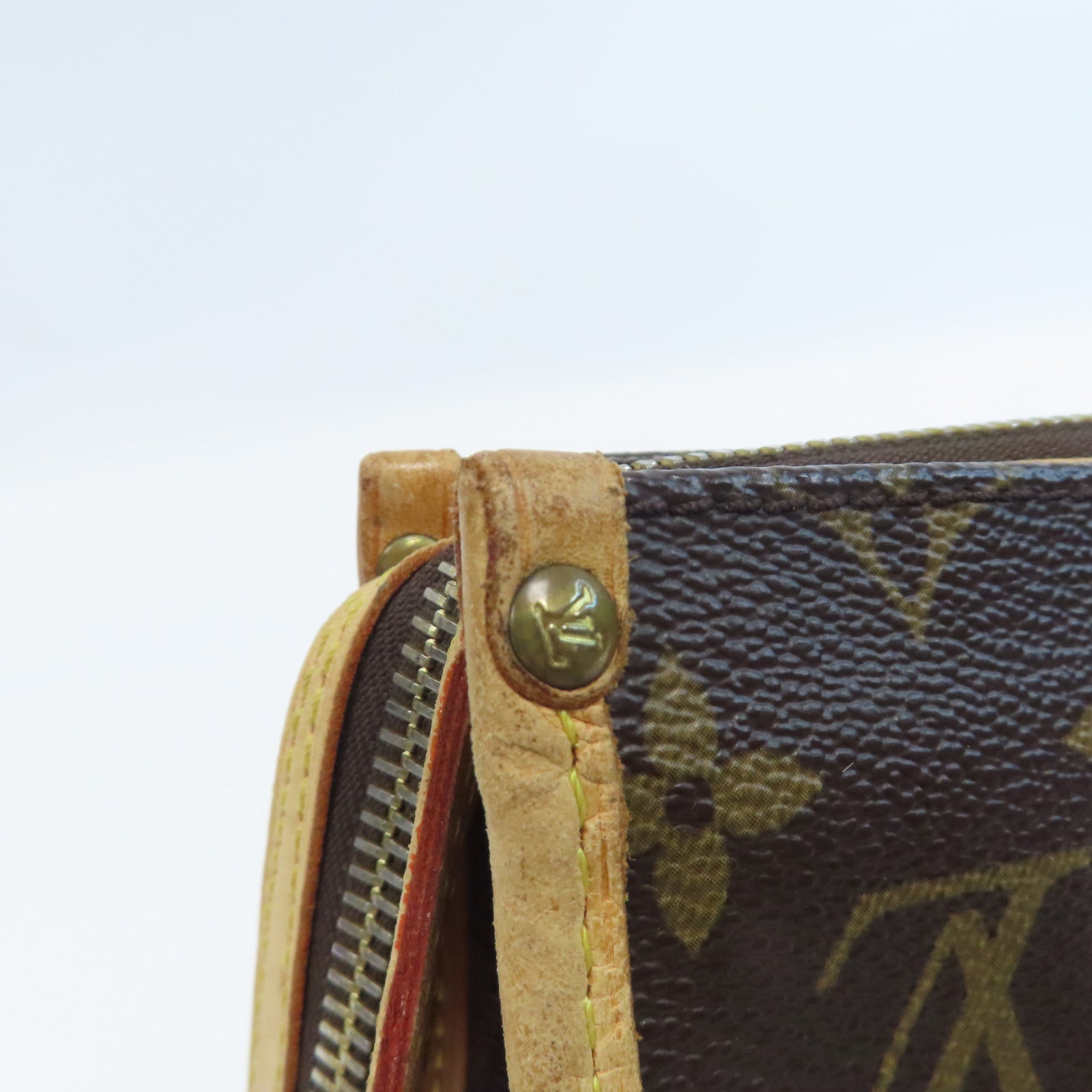 LOUIS VUITTON Monogram Popincourt金扣手挽袋啡色