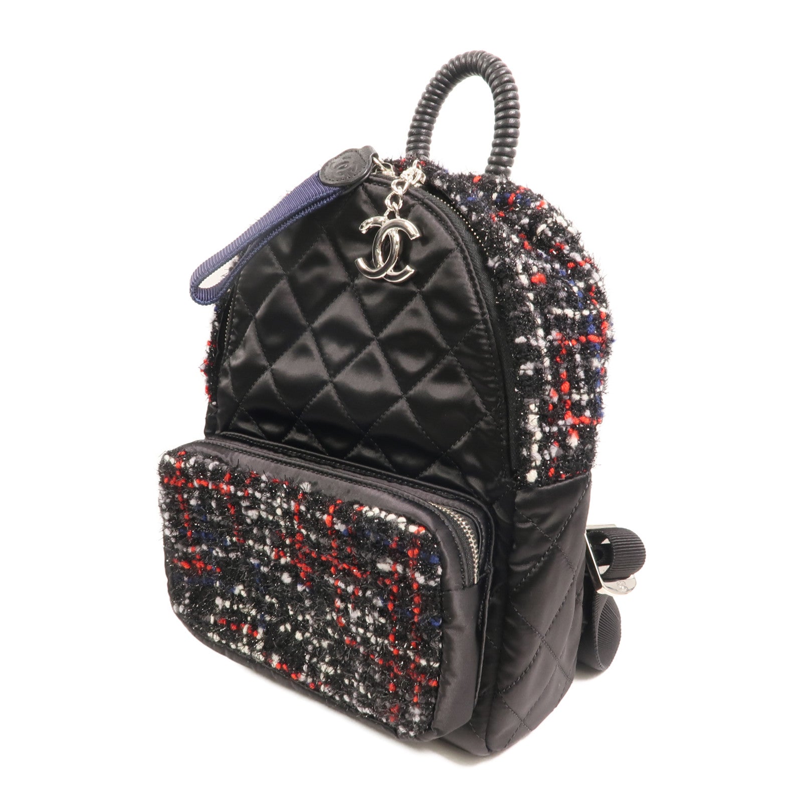 CHANEL 尼龍/Tweed Backpack背包