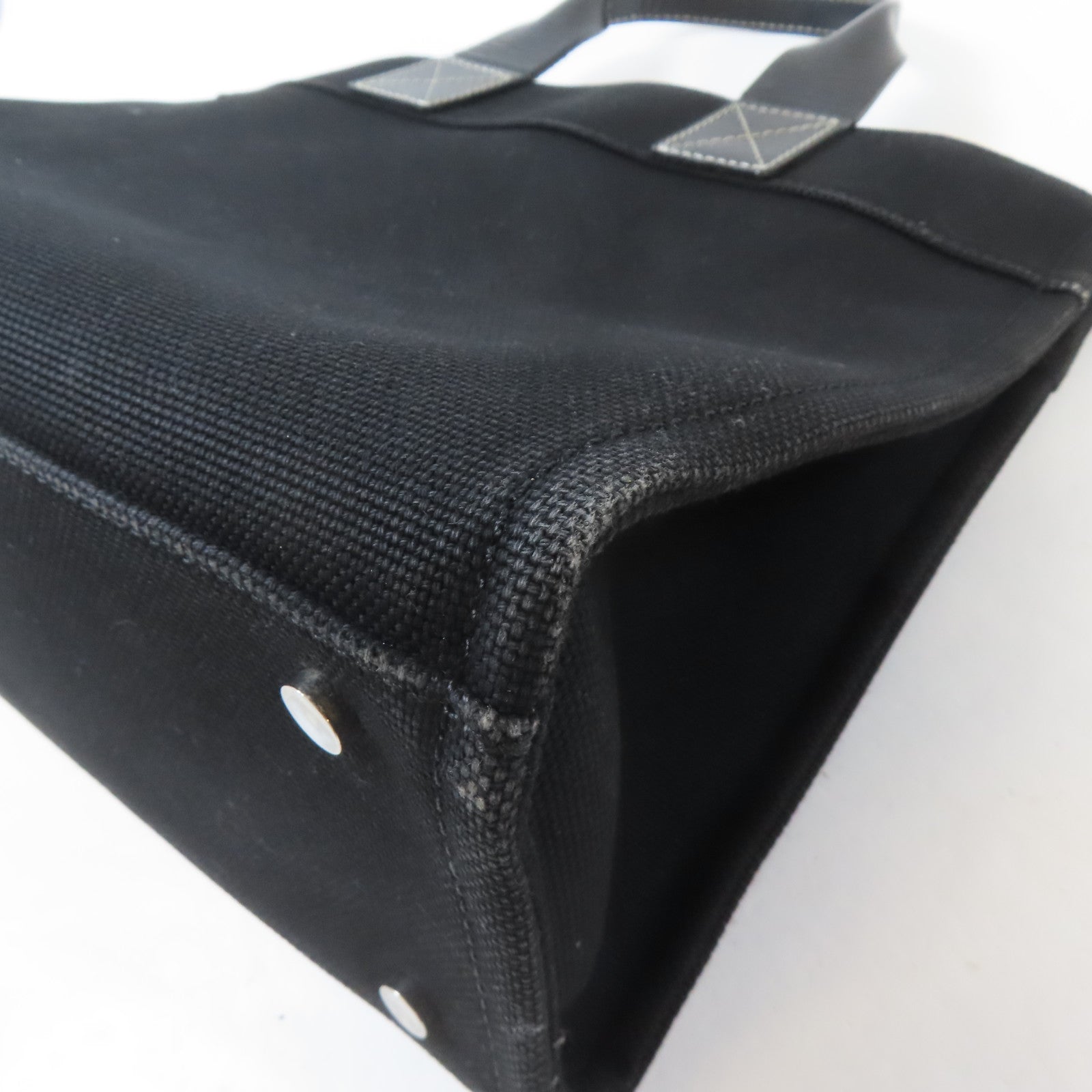 BURBERRY BLUE LABEL 帆布Tote Bag銀扣手挽袋黑色