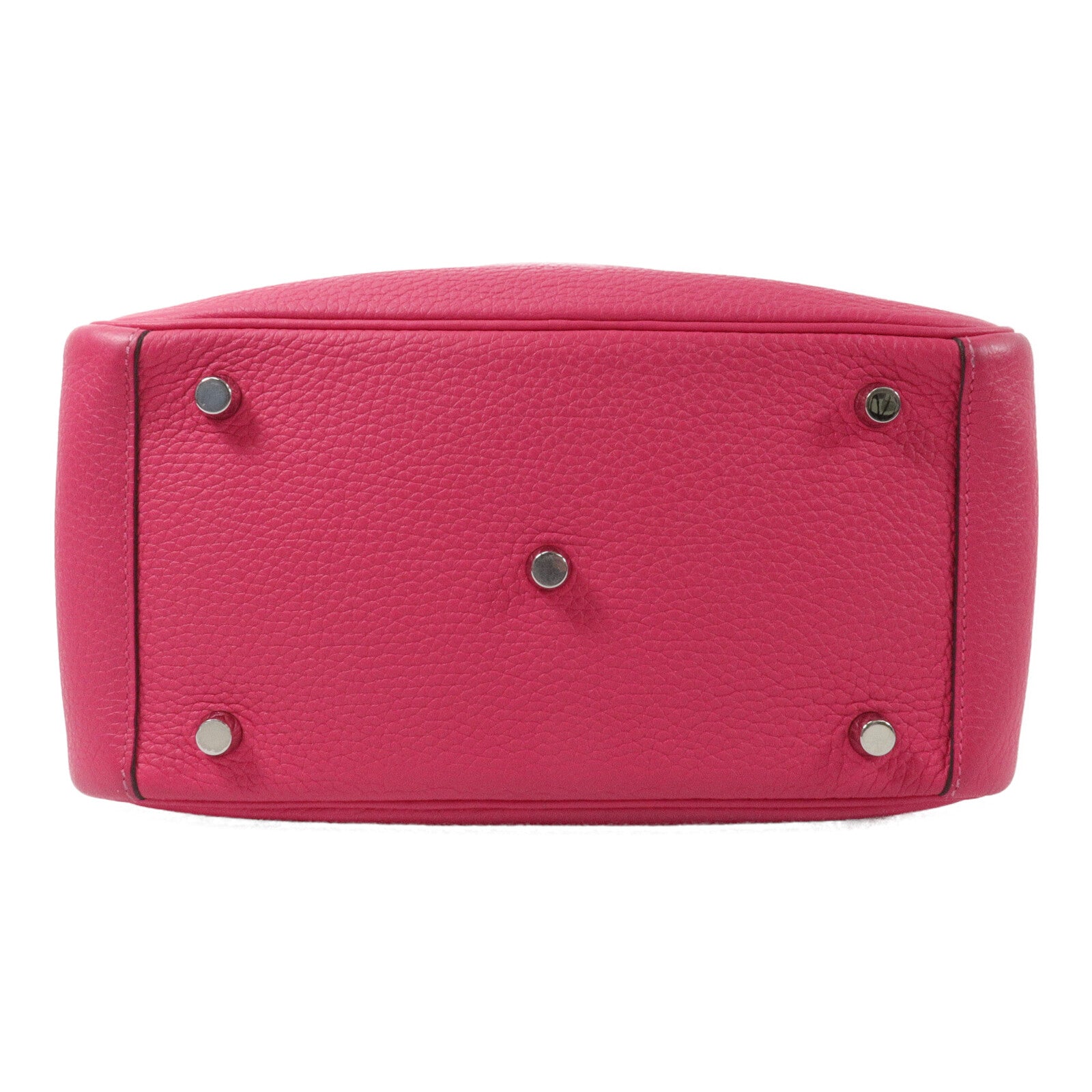 HERMES Clemence皮革Lindy 26手挽肩背兩用袋Rose Extreme