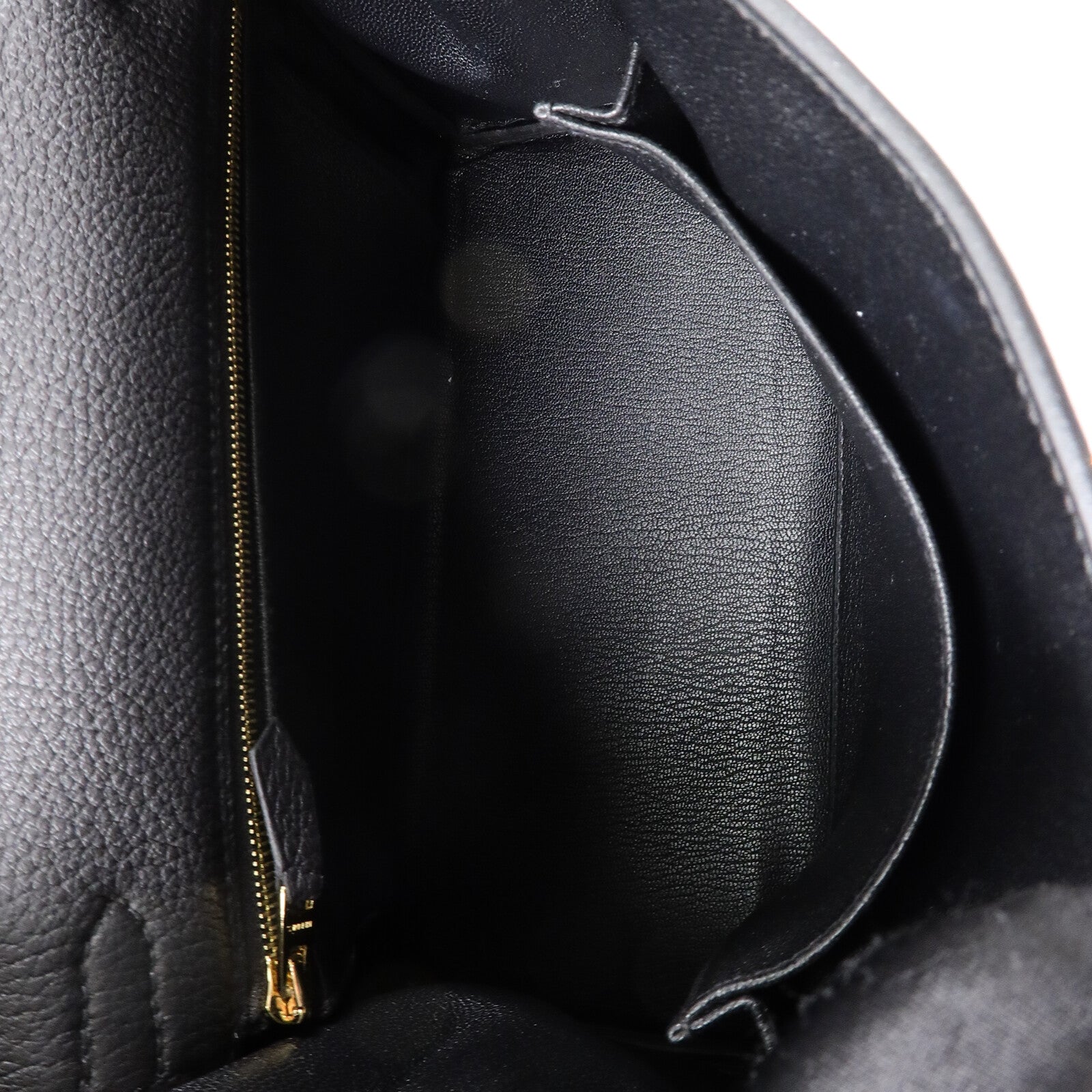 HERMES 【激減優惠】Togo皮革Kelly 25手挽肩背兩用袋Noir