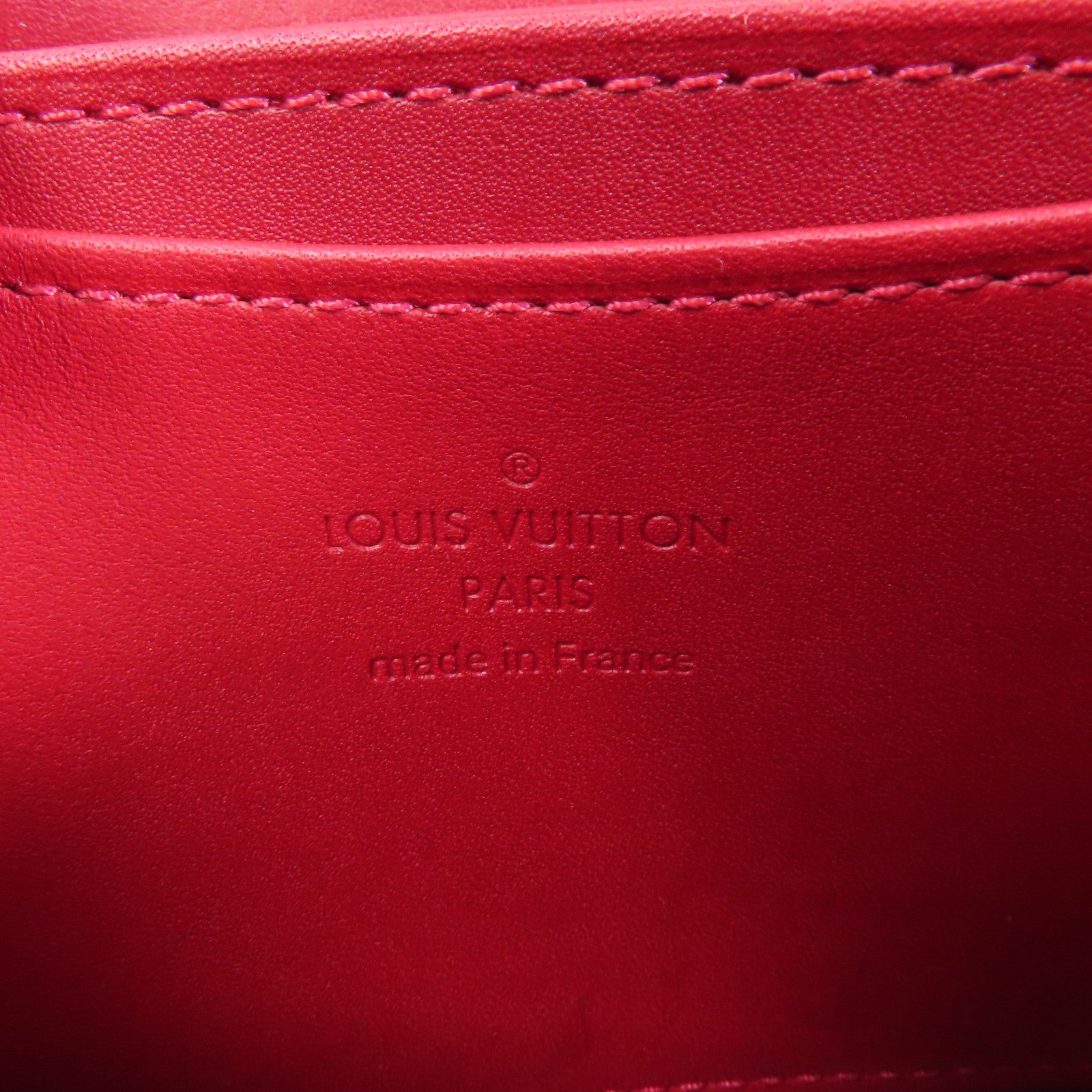LOUIS VUITTON 【激減優惠】Vernis Zippy Coin Purse金扣零錢包紅色