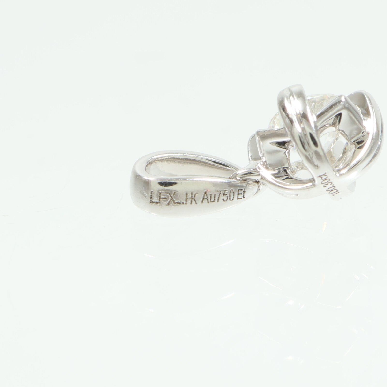 JEWELRY 18K白金Diamond Pendant鑽石吊墜