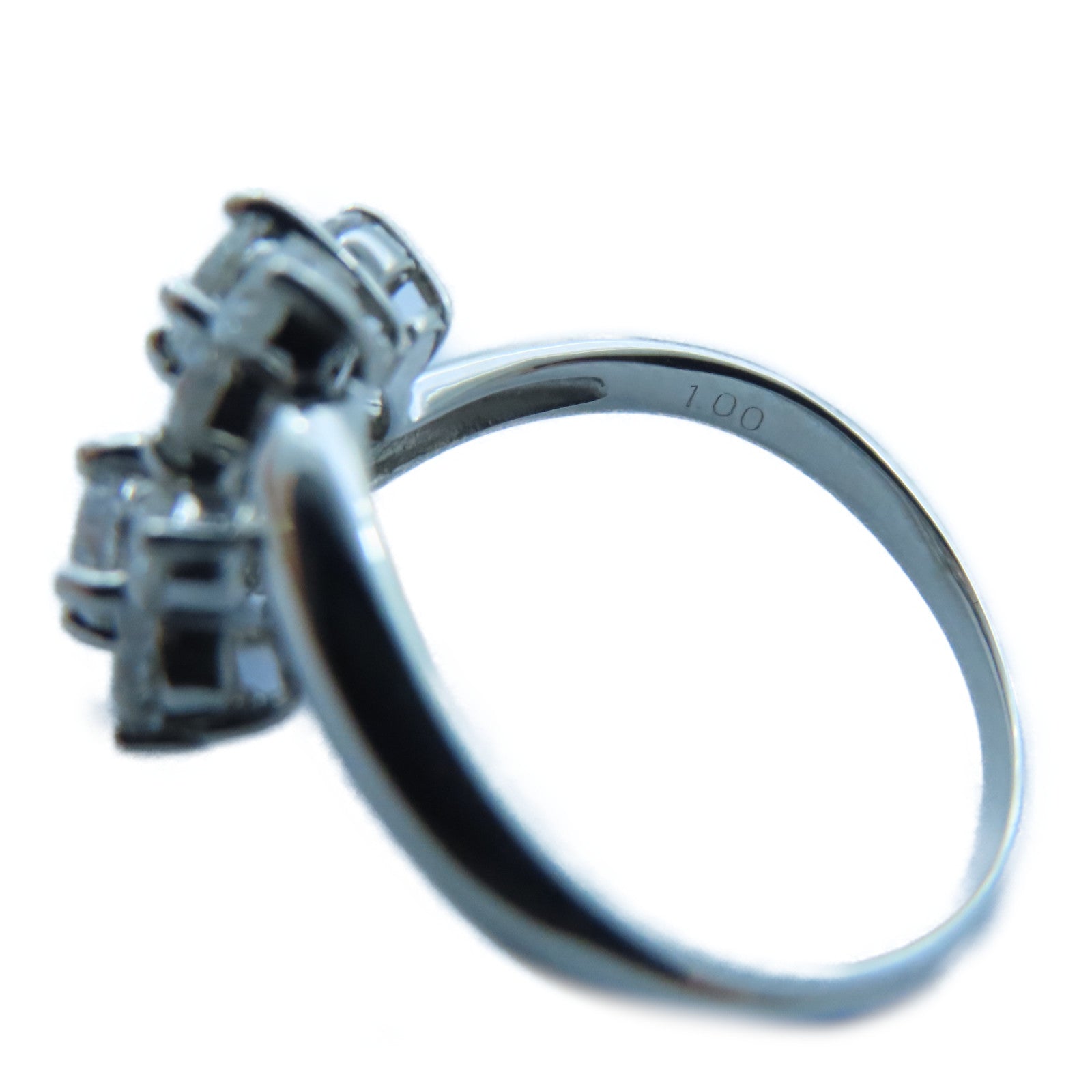 JEWELRY PT900白金Diamond Ring 1.00ct鑽石戒指US#7.25