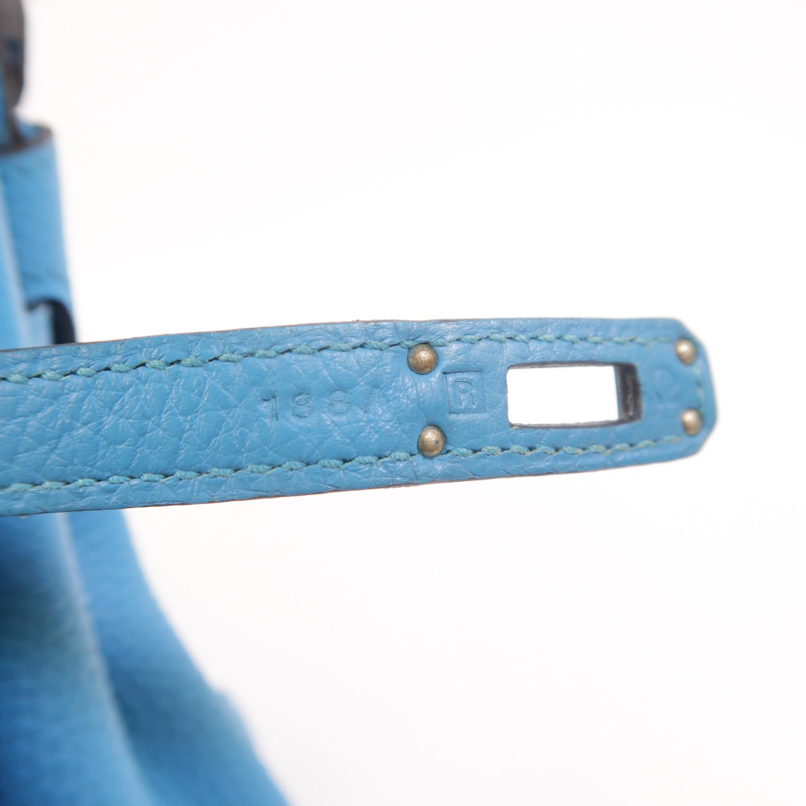 HERMES Togo皮革Birkin 25手挽袋Turquoise