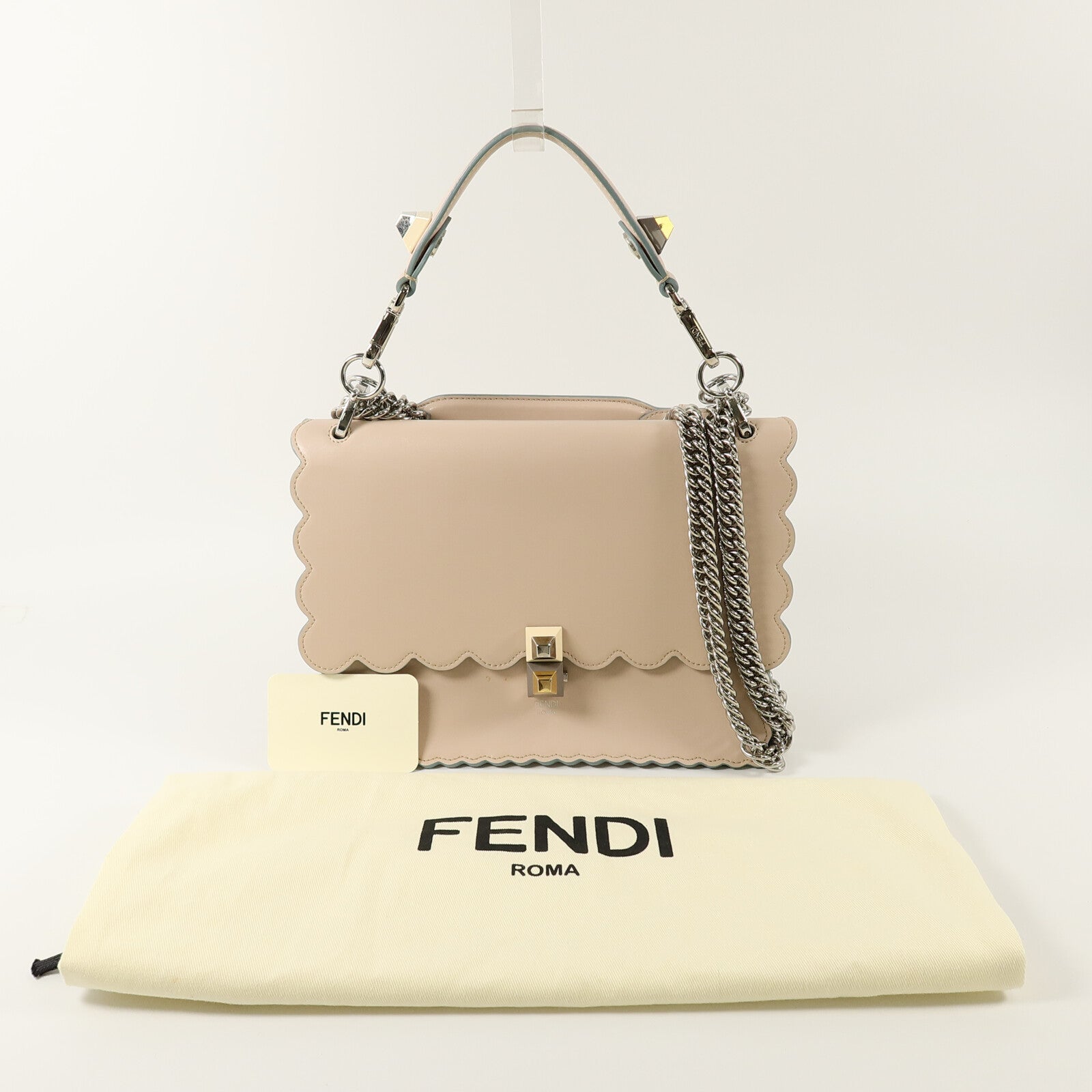 FENDI 牛皮皮革Kan I手挽肩背兩用袋