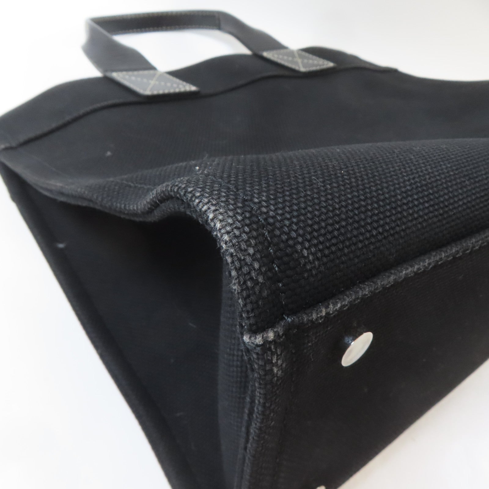 BURBERRY BLUE LABEL 帆布Tote Bag銀扣手挽袋黑色