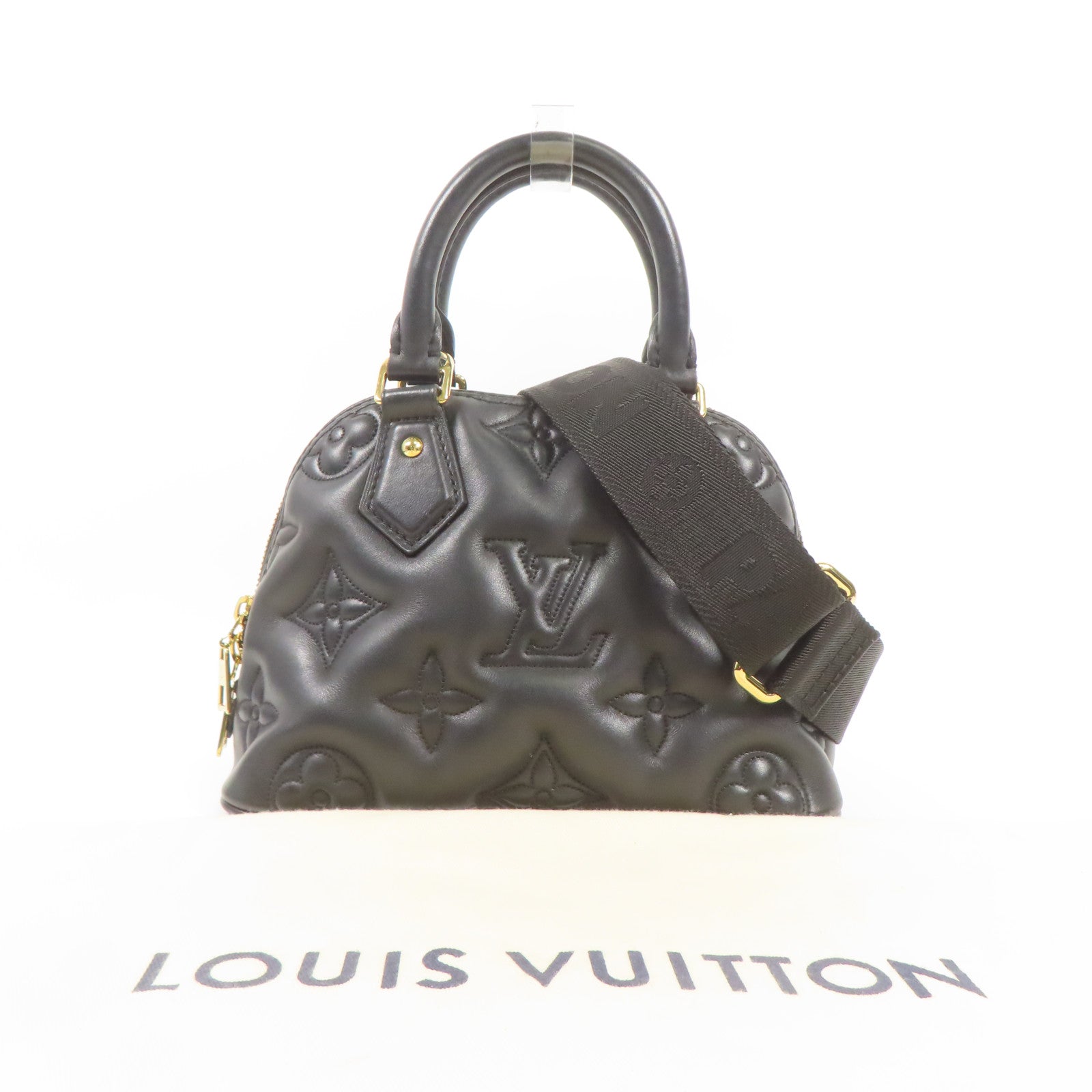 LOUIS VUITTON 牛皮皮革Alma BB金扣手挽肩背兩用袋