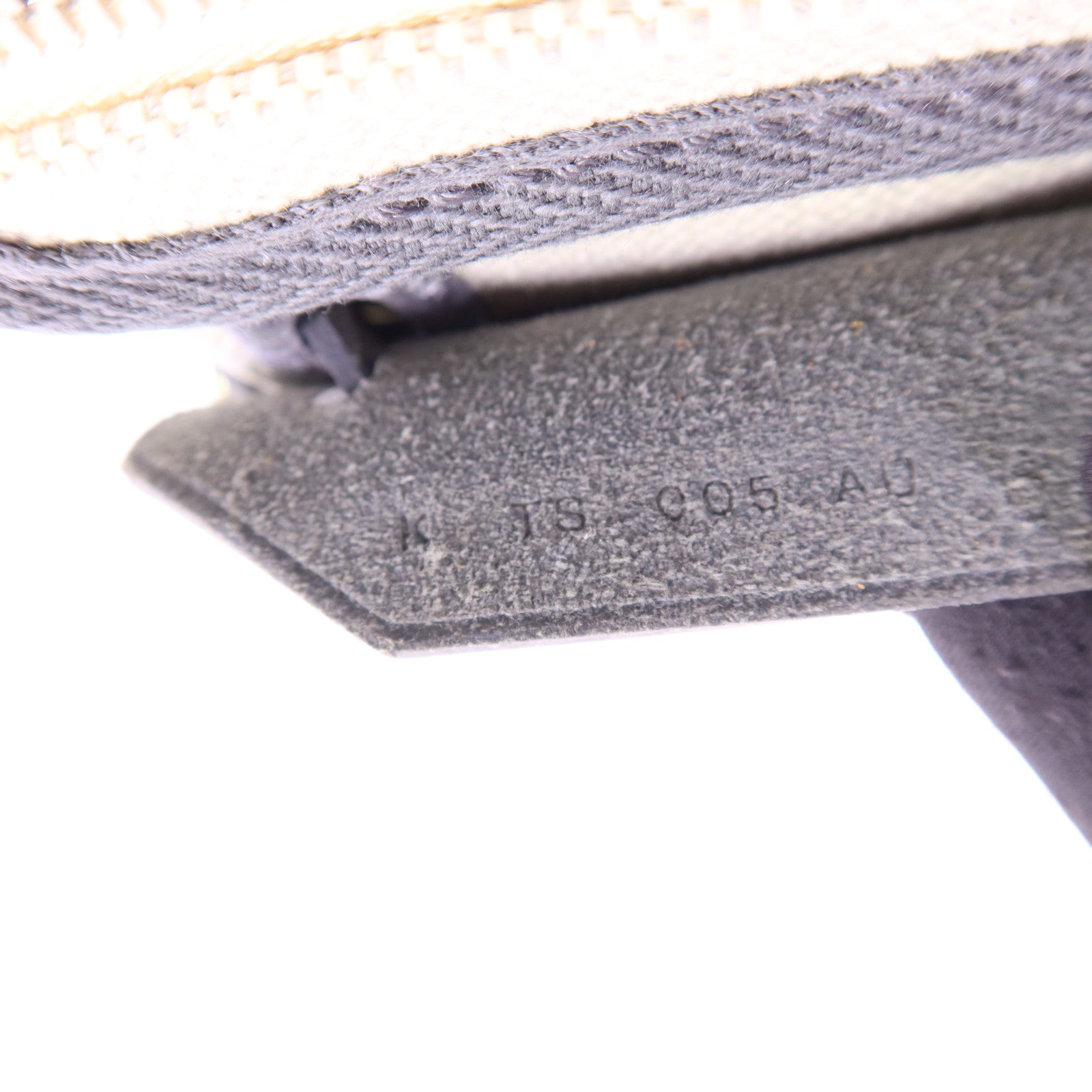 HERMES 帆布Mini Herbag銀扣肩背袋Ardoise