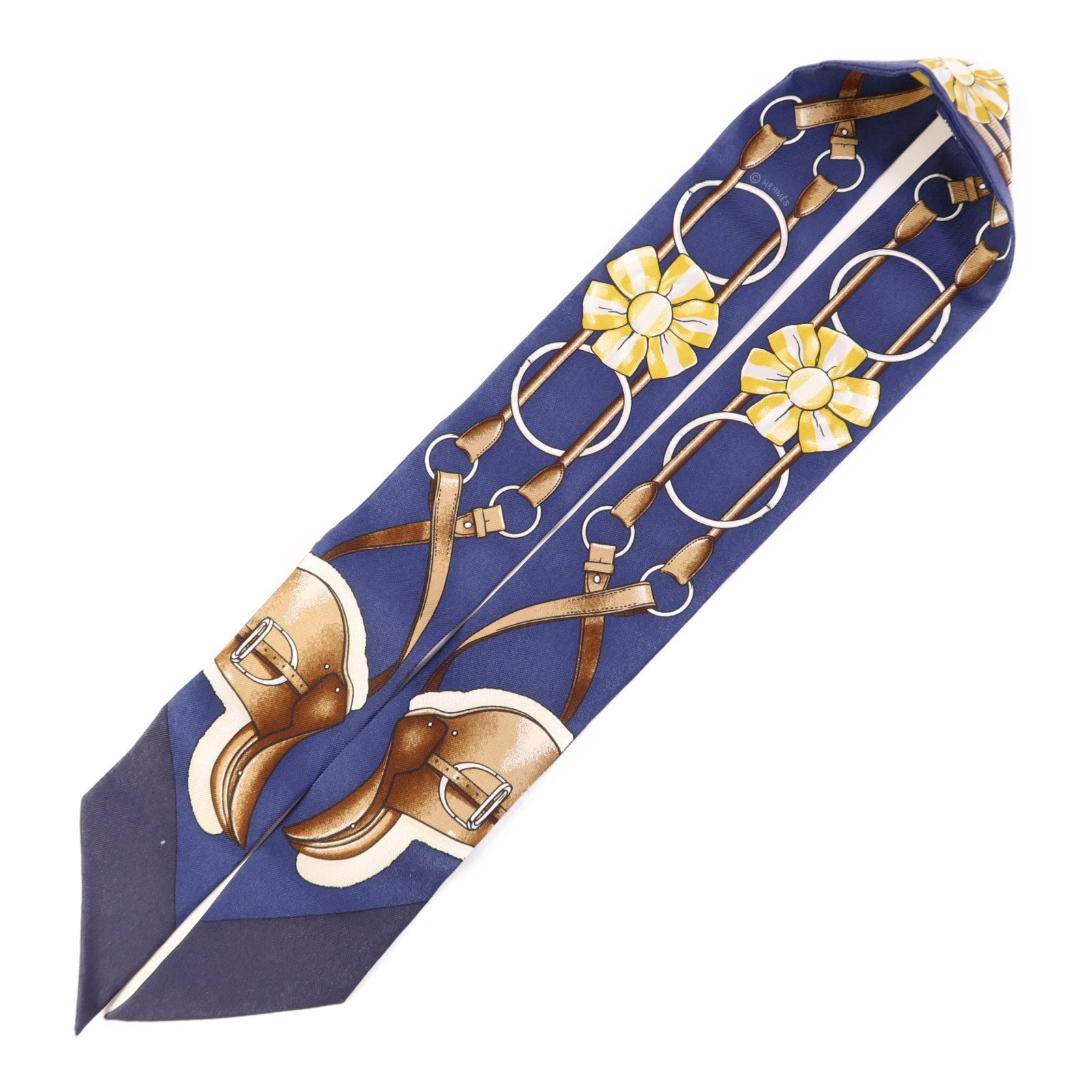 HERMES 絲質Twilly絲巾