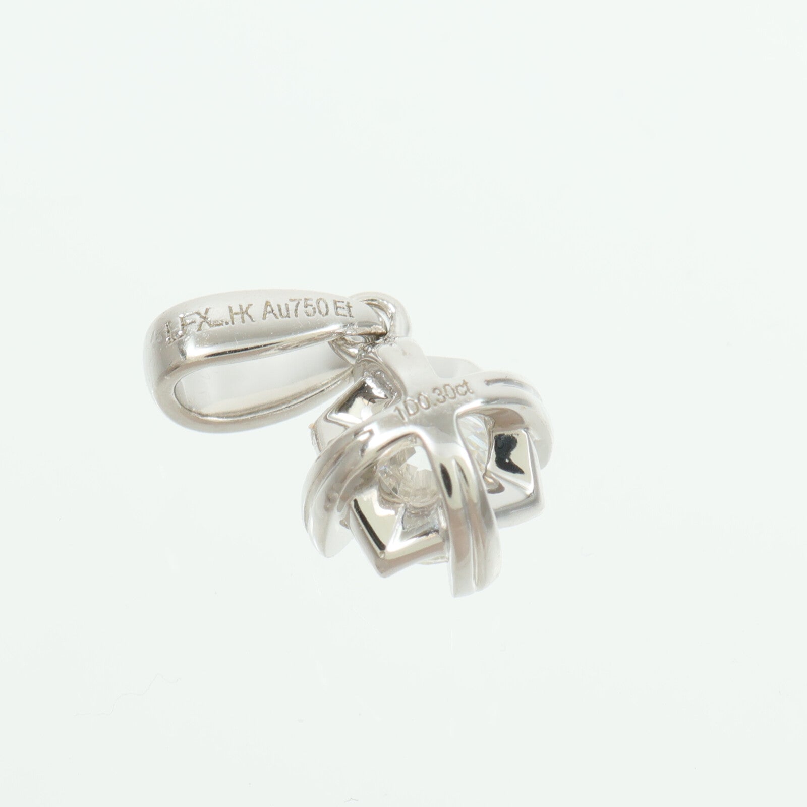 JEWELRY 18K白金Diamond Pendant鑽石吊墜