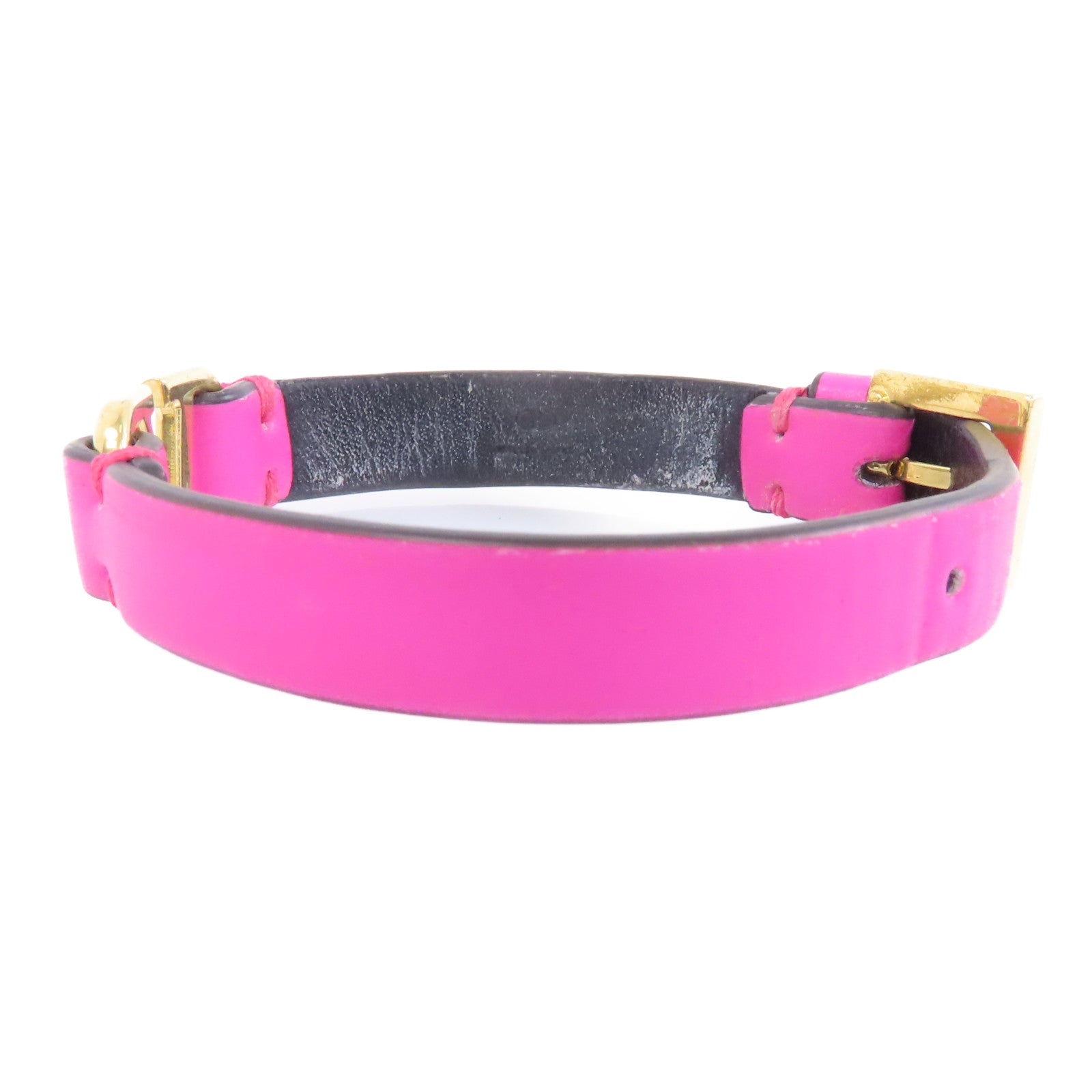 Valentino 牛皮皮革/金屬Bracelet手鏈粉紅色/金色