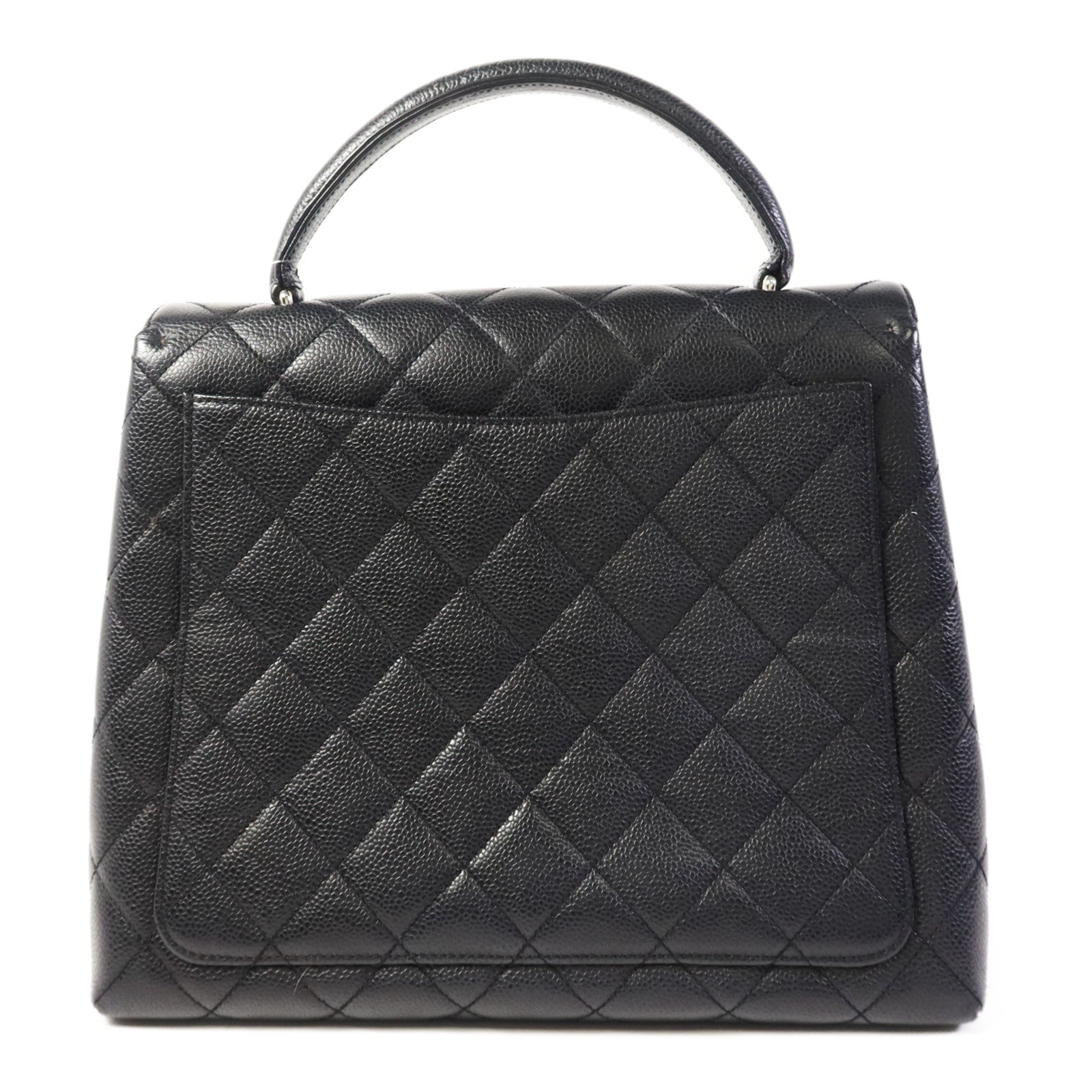 CHANEL 牛皮皮革Matelasse Bag銀扣手挽袋