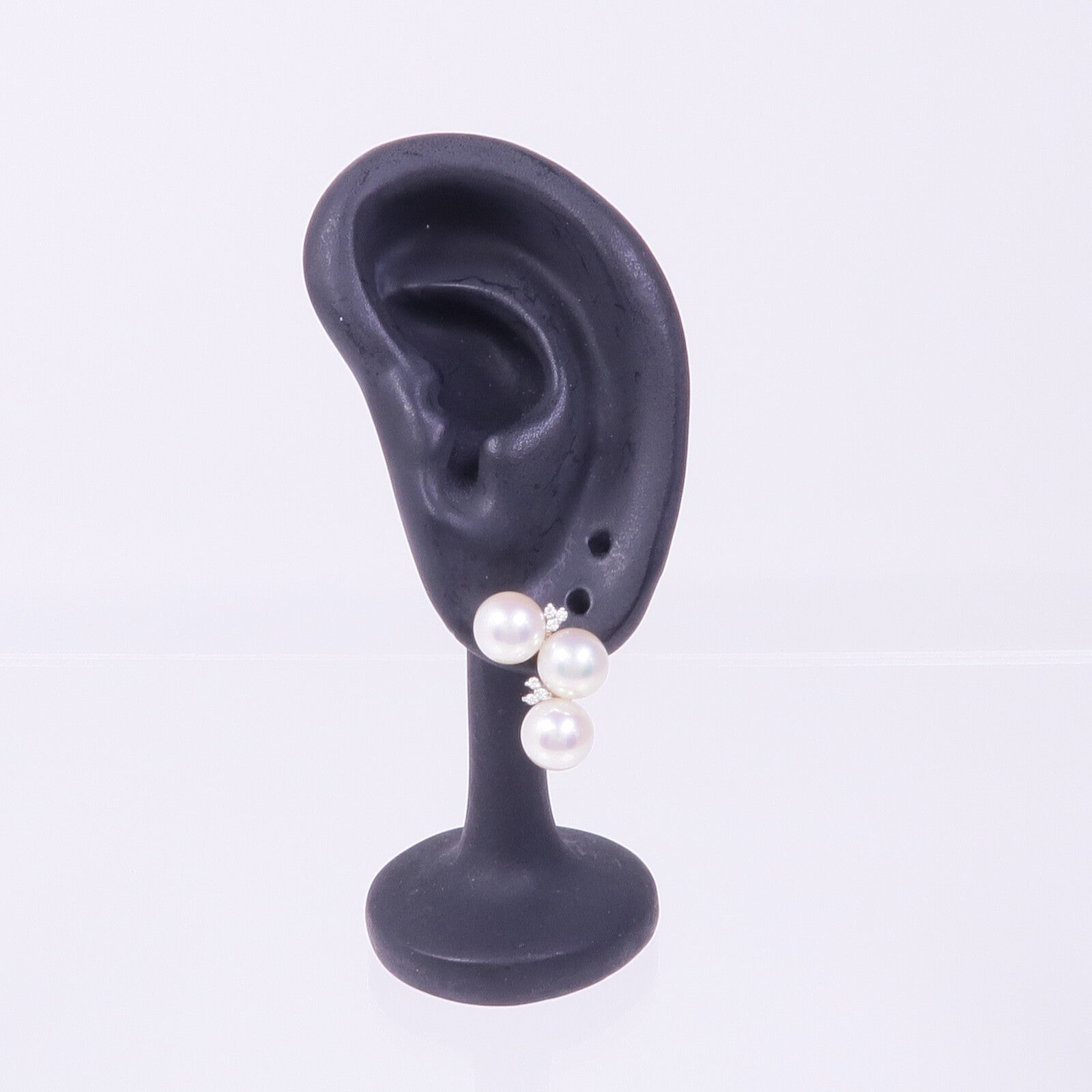 JEWELRY PT900鉑金Pearl Diamond Earrings珍珠/鑽石耳環
