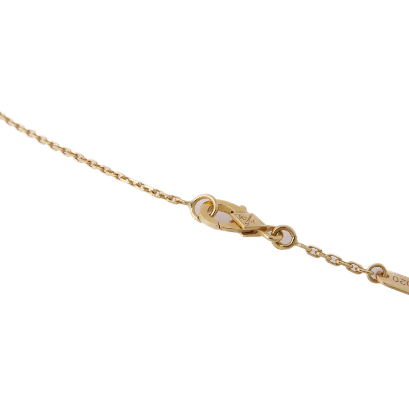 Van Cleef & Arpels 18K黃金/珍珠母貝Vintage Alhambra Necklace項鍊