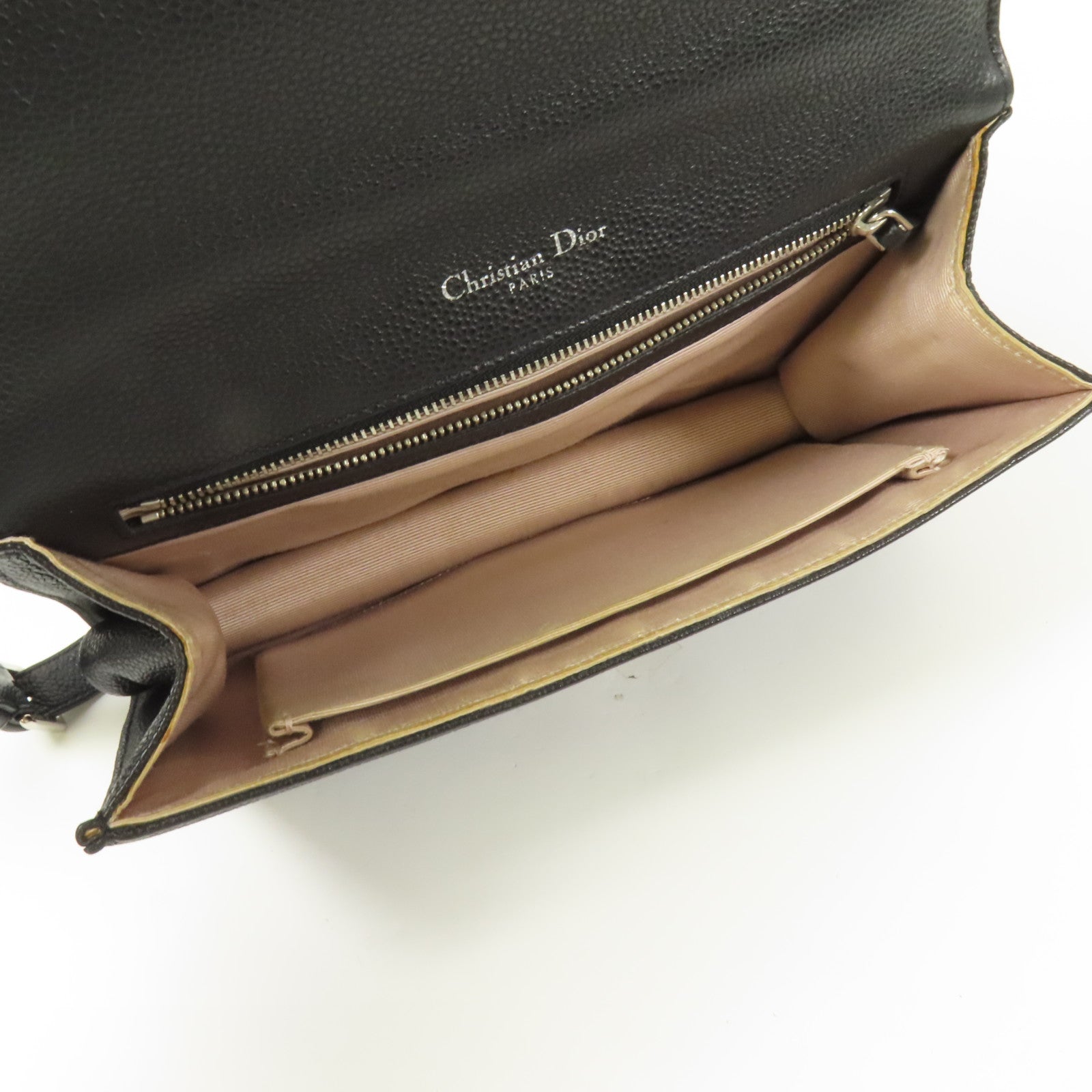 Dior 牛皮皮革Diorama銀扣鏈帶肩背袋