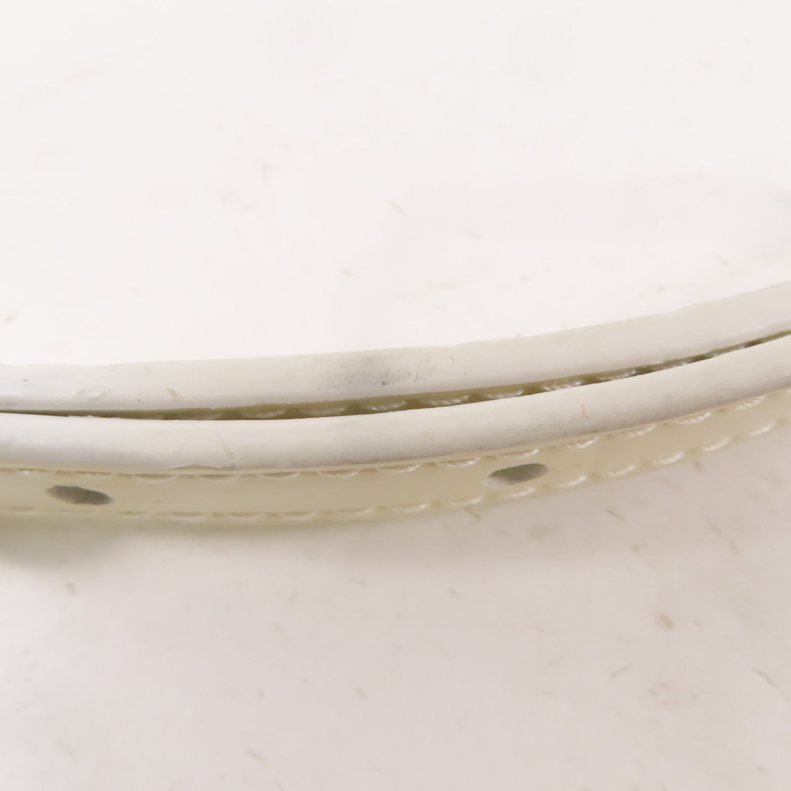 BALENCIAGA 牛皮皮革銀扣手挽肩背兩用袋白色