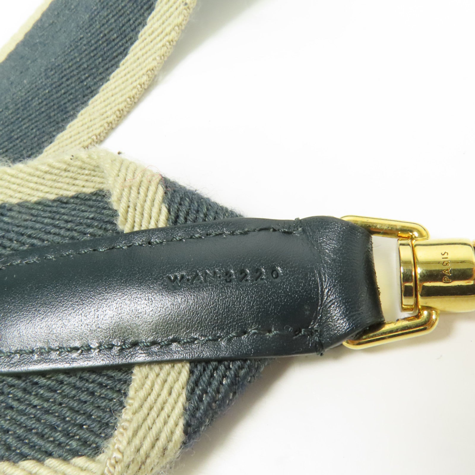 CELINE 帆布Strap金扣肩背帶