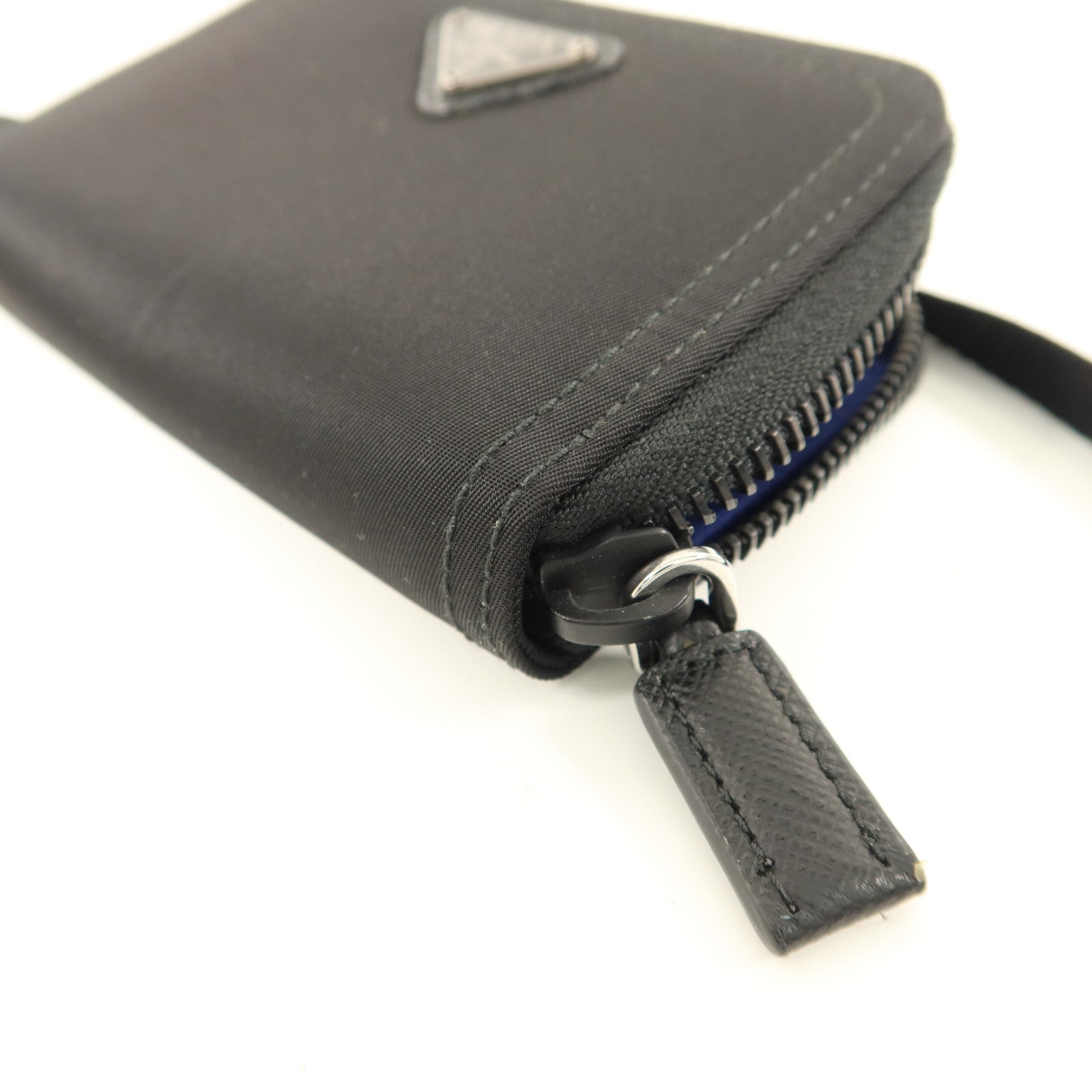 PRADA 尼龍Card Case With Strap銀扣卡片套