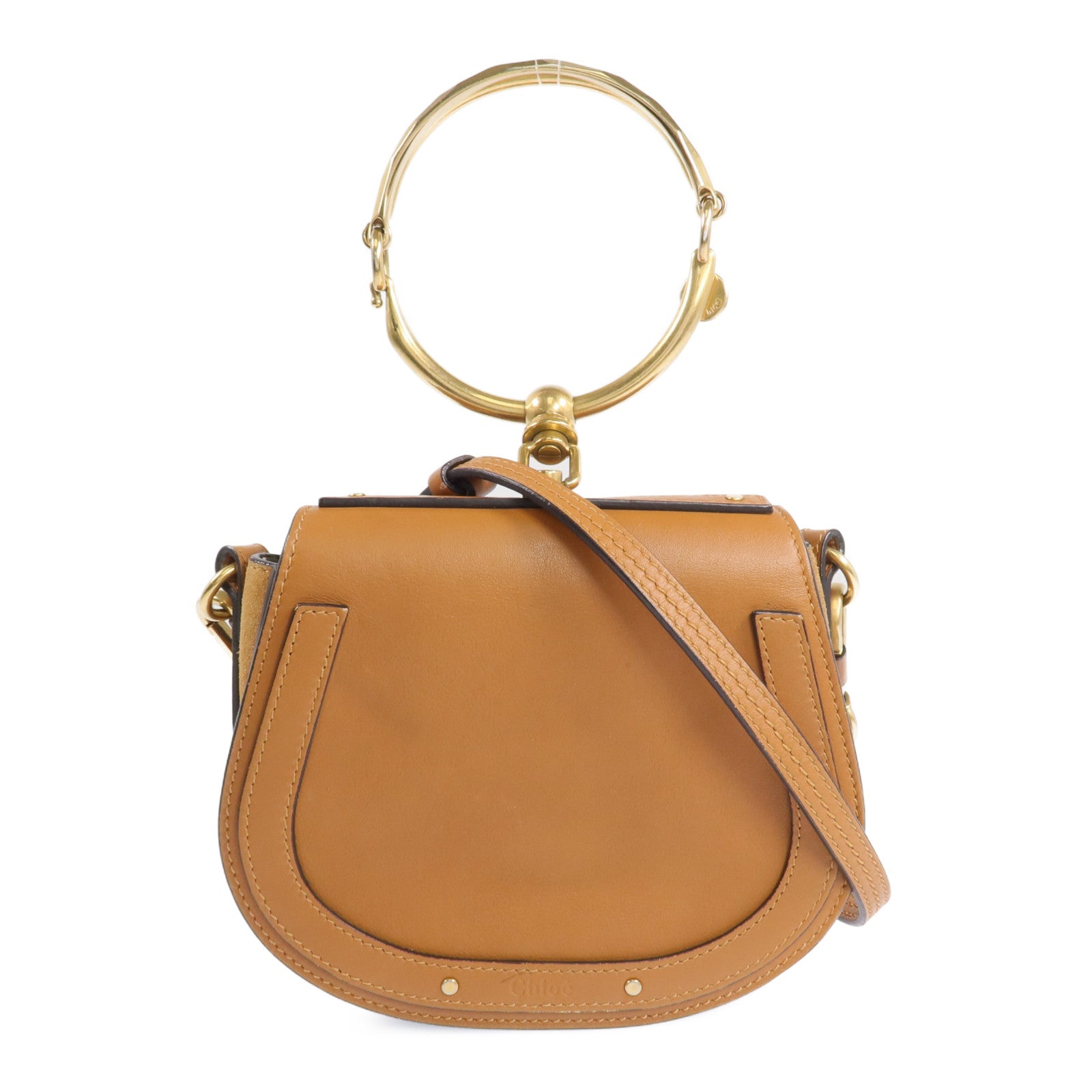 Chloe 【激減優惠】牛皮皮革Nile Small金扣手挽肩背兩用袋