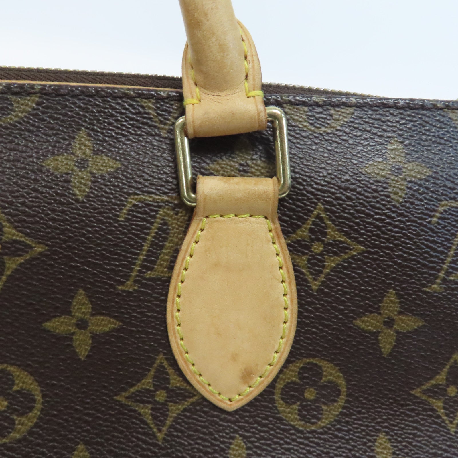LOUIS VUITTON Monogram Popincourt金扣手挽袋啡色