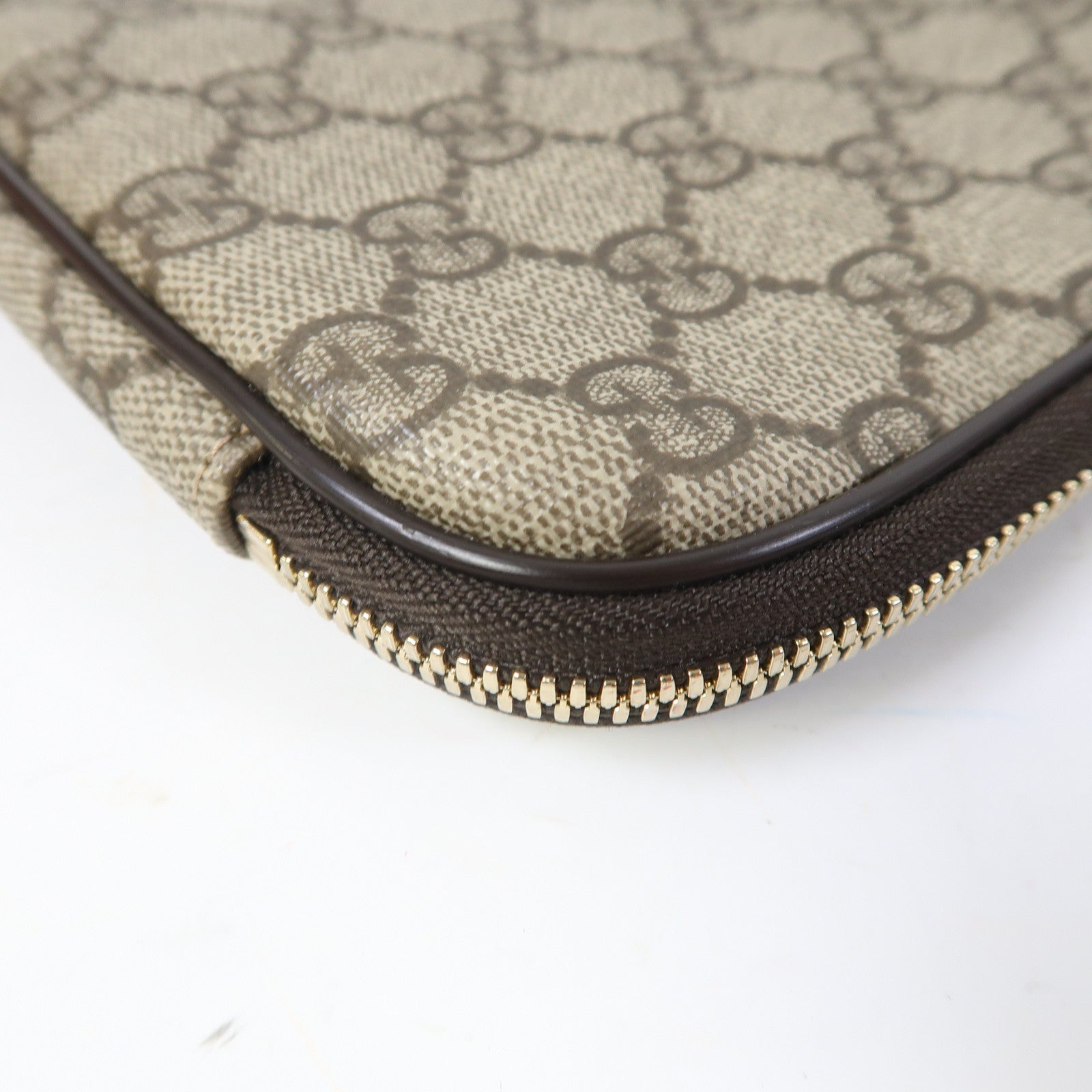 GUCCI 塗層帆布Briefcase金扣商務包/公事包啡色