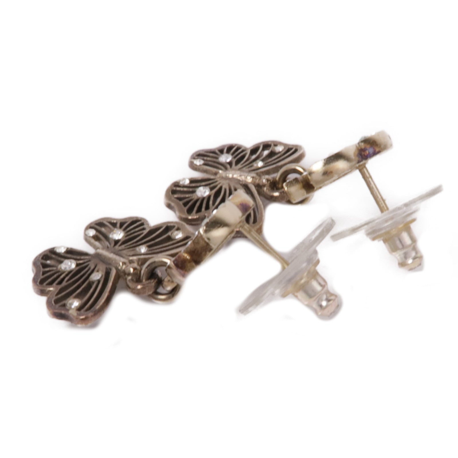 CHANEL CC Earrings Metal Gold