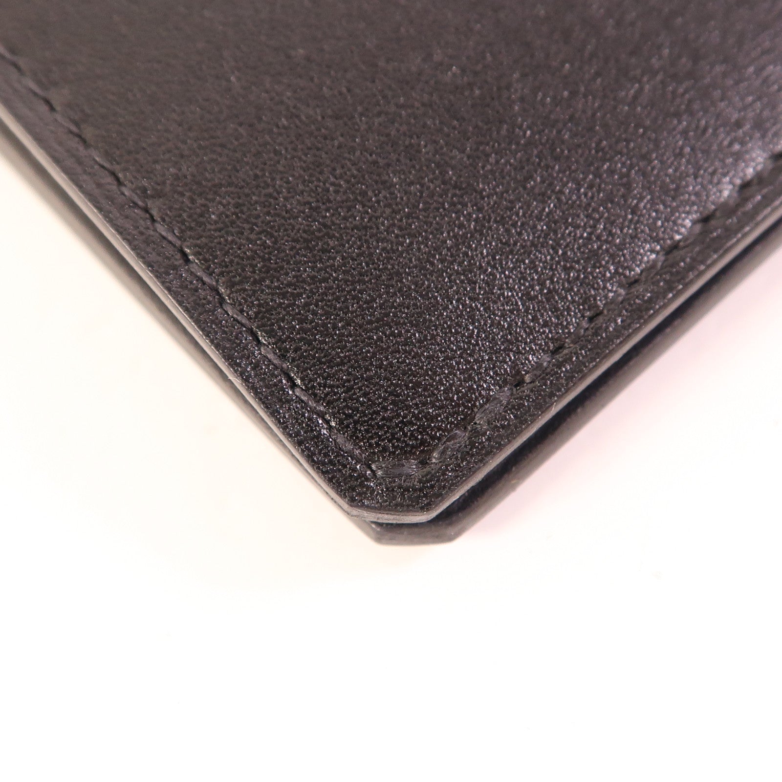 HERMES Sombrero皮革/Tadelakt皮革Manhattan Long Wallet長錢包Noir