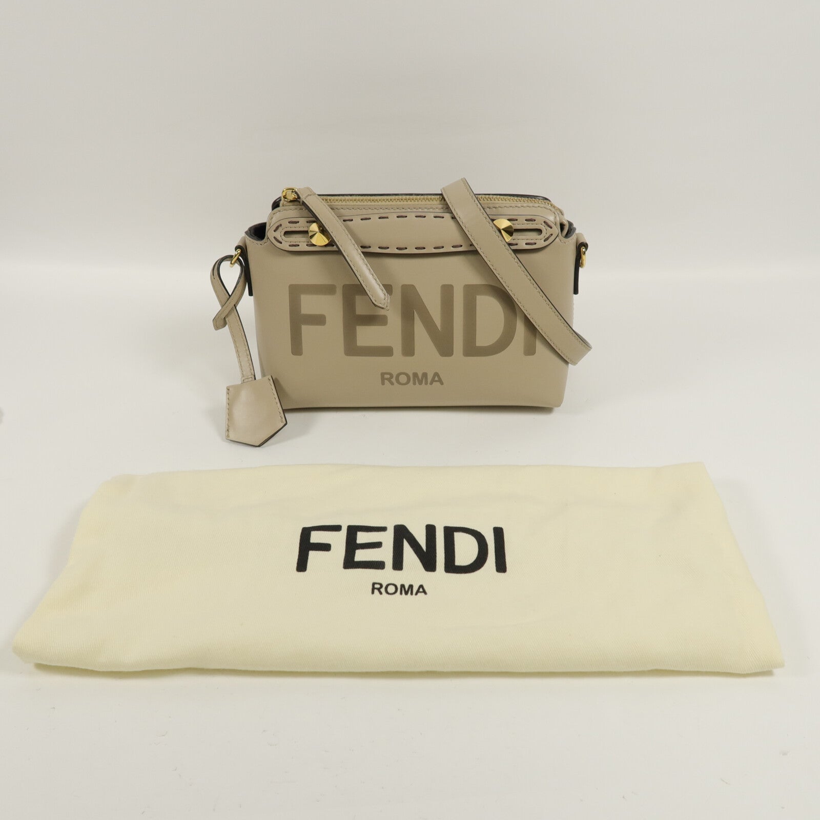 FENDI 牛皮皮革By The Way Mini肩背袋