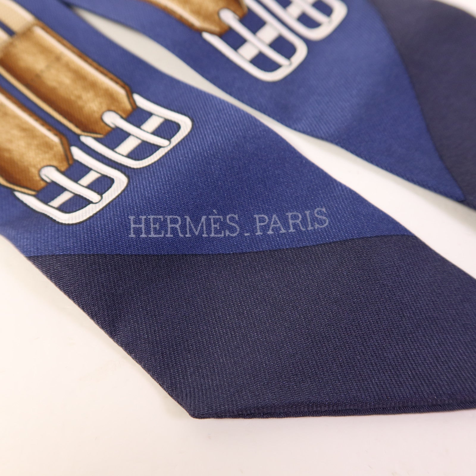 HERMES 絲質Twilly絲巾