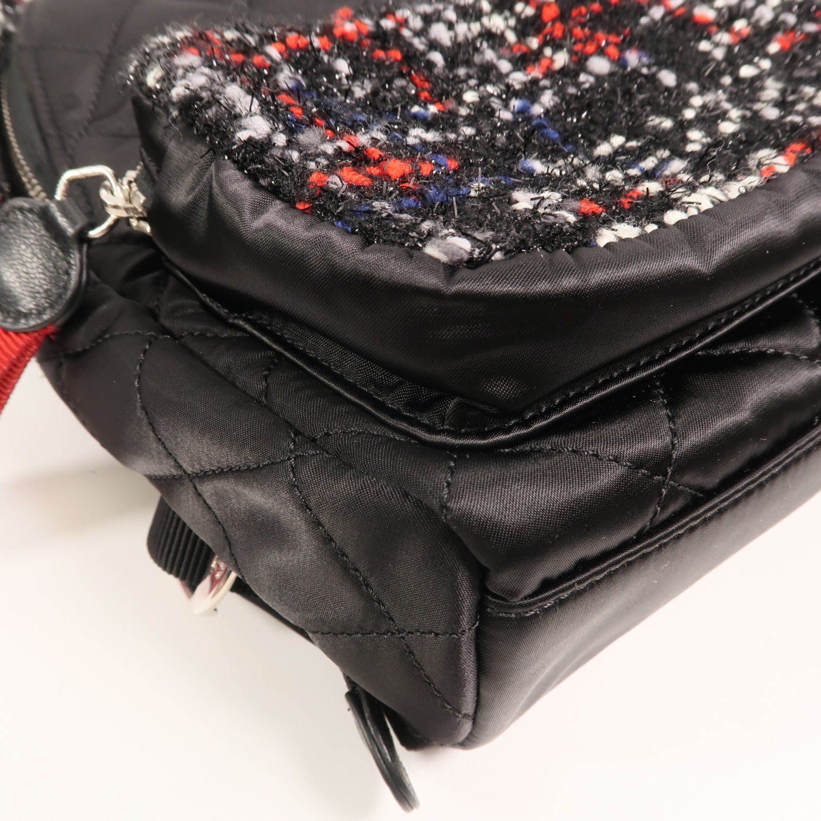 CHANEL 尼龍/Tweed Backpack背包