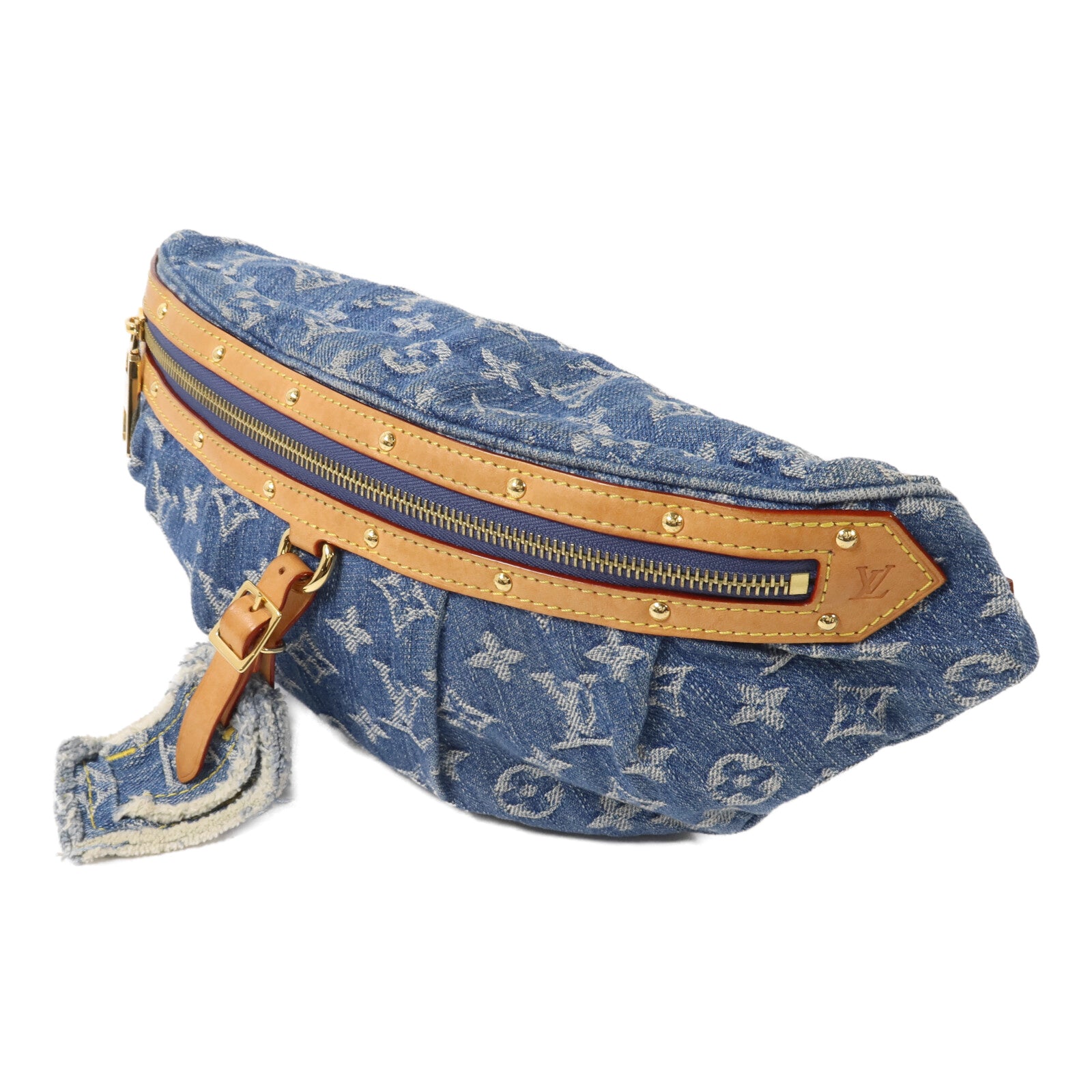 LOUIS VUITTON Monogram Denim Bum Bag腰包