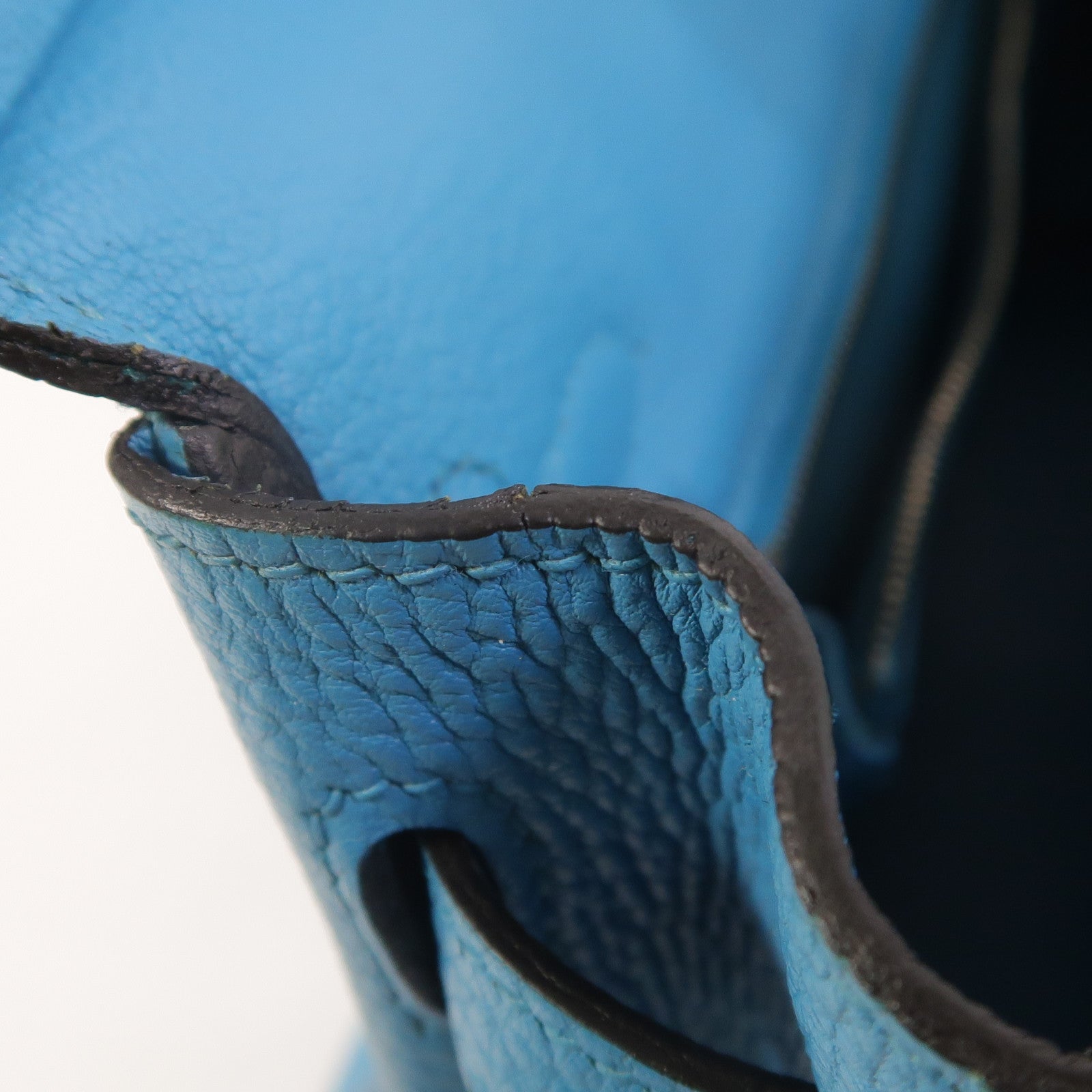 HERMES Togo皮革Birkin 25手挽袋Turquoise