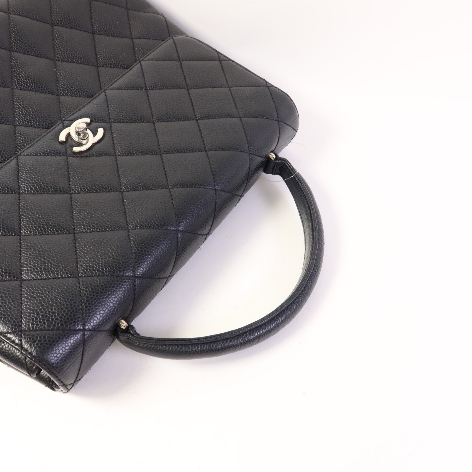 CHANEL 牛皮皮革Matelasse Bag銀扣手挽袋
